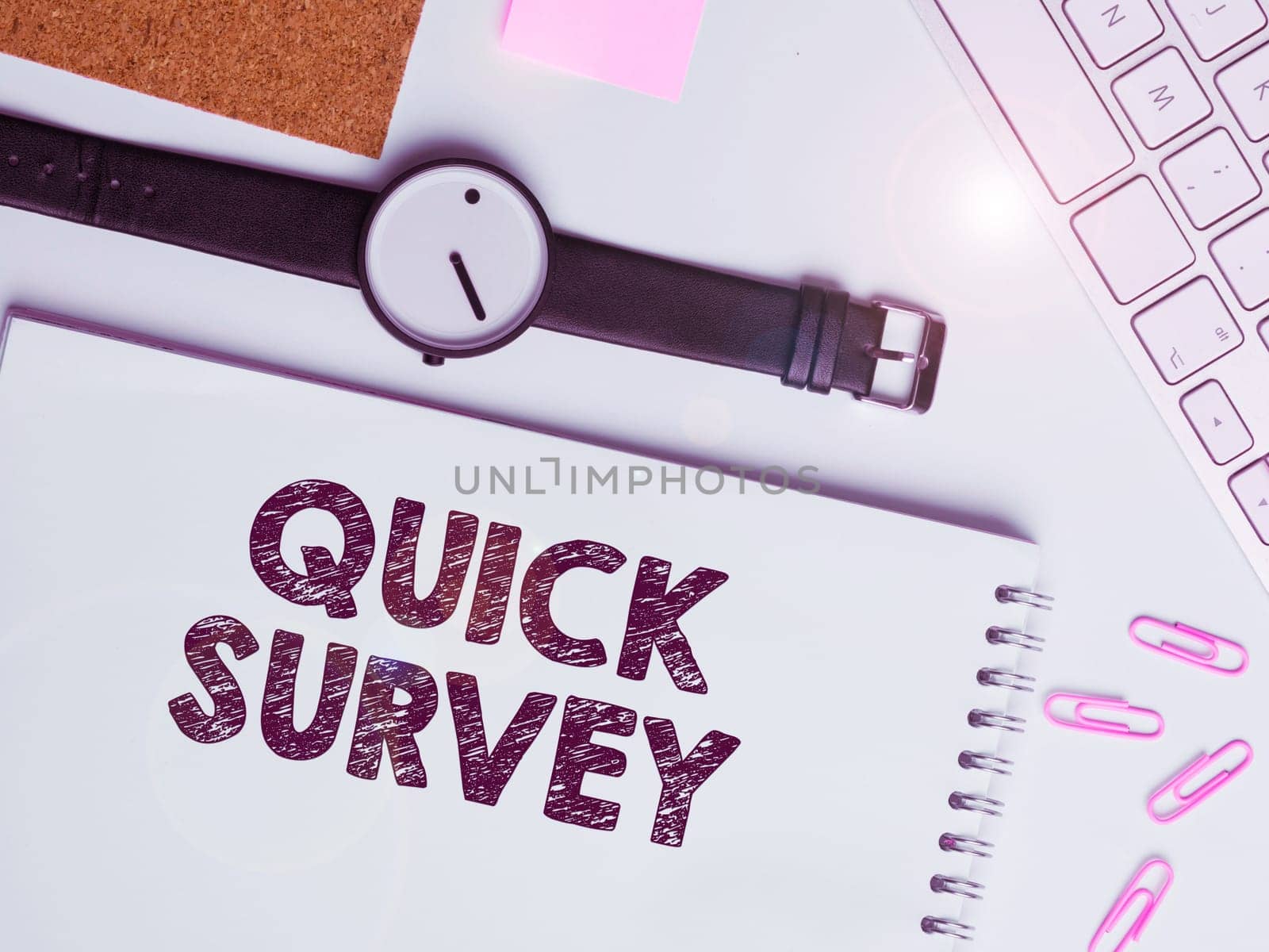 Sign displaying Quick Survey, Business showcase Conduct fast check on condition value situation of something