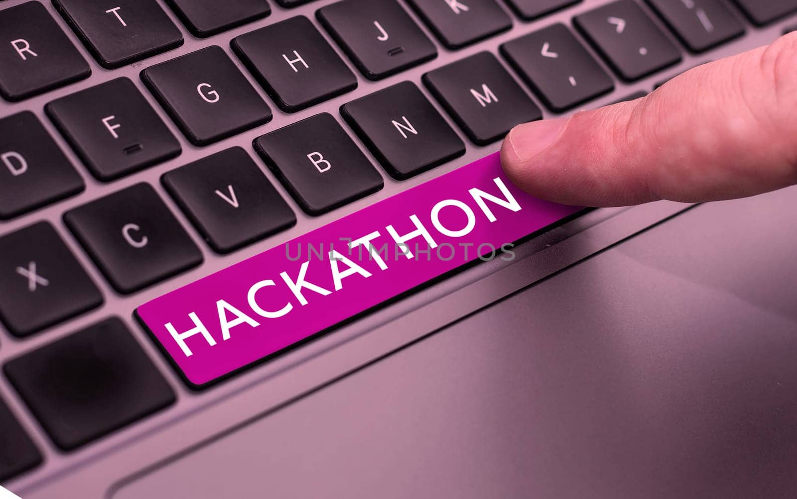 Text showing inspiration Hackathon, Conceptual photo event where large number of people engage in programming