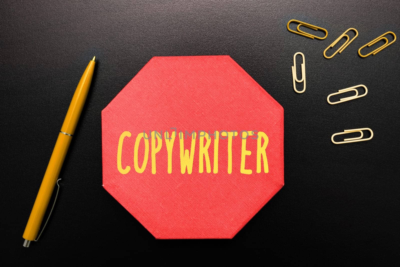 Inspiration showing sign Copywriter, Word for writing the text of advertisements or publicity material