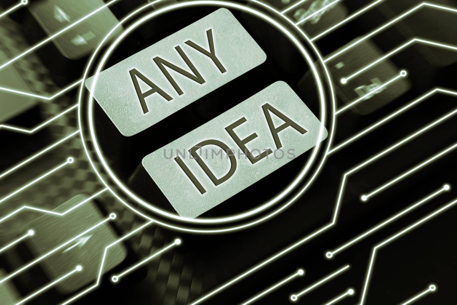Inspiration showing sign Any Idea, Business overview Asking people if they have thoughts about case or problem