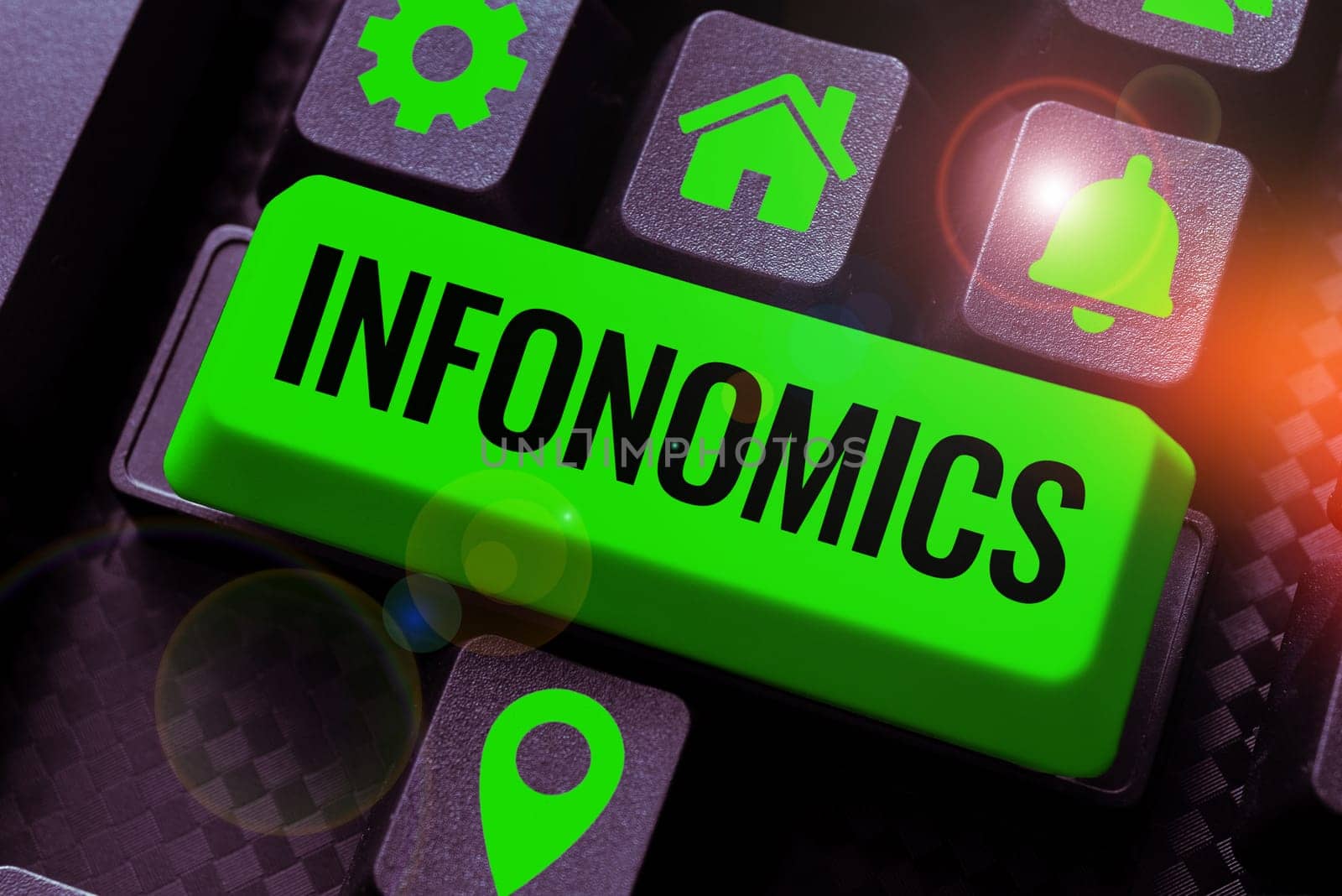 Text sign showing Infonomics, Internet Concept visual image used to represent information or data