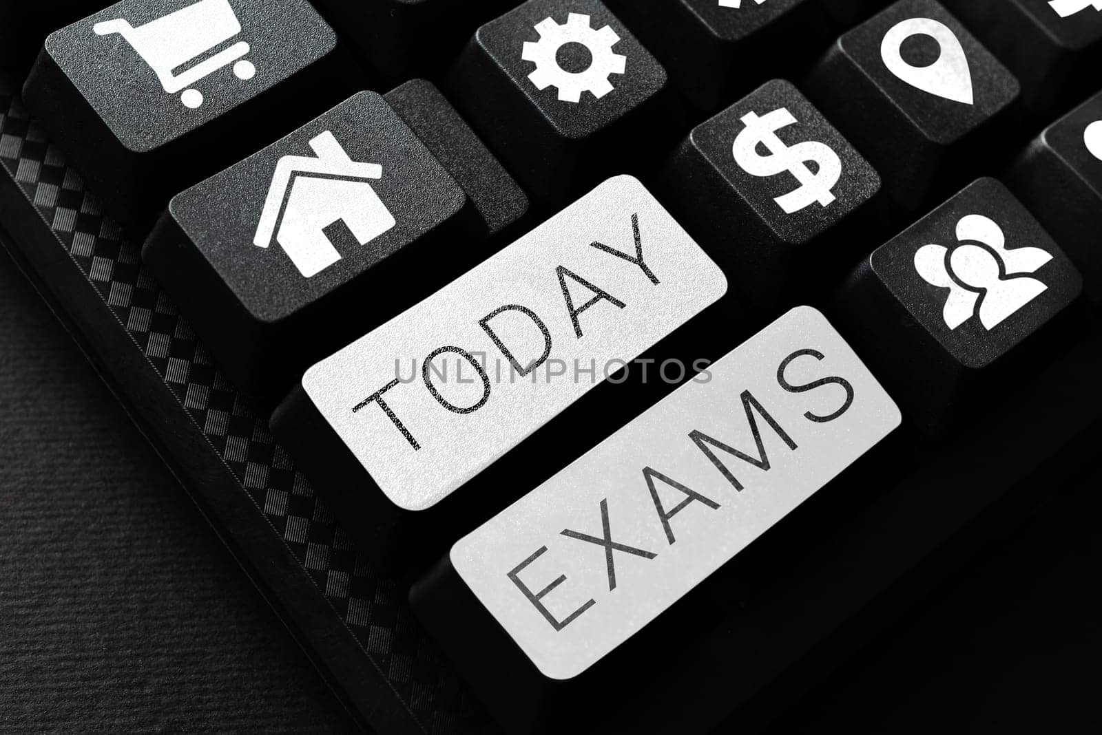 Text sign showing Exams, Word for test of a specified kind to prove your strength and weakness