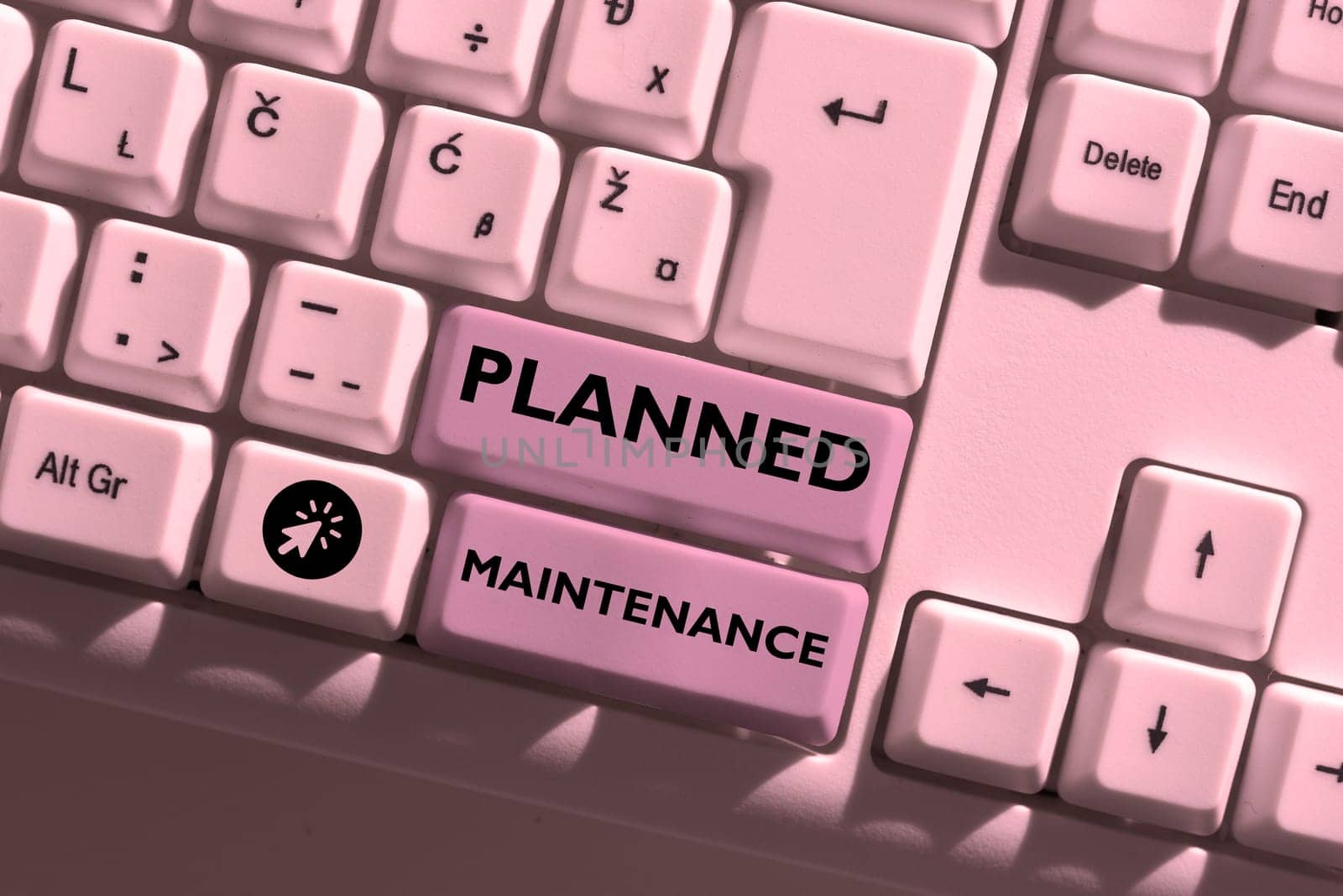 Text showing inspiration Planned Maintenance, Business concept Check ups to be done Scheduled on a Regular Basis