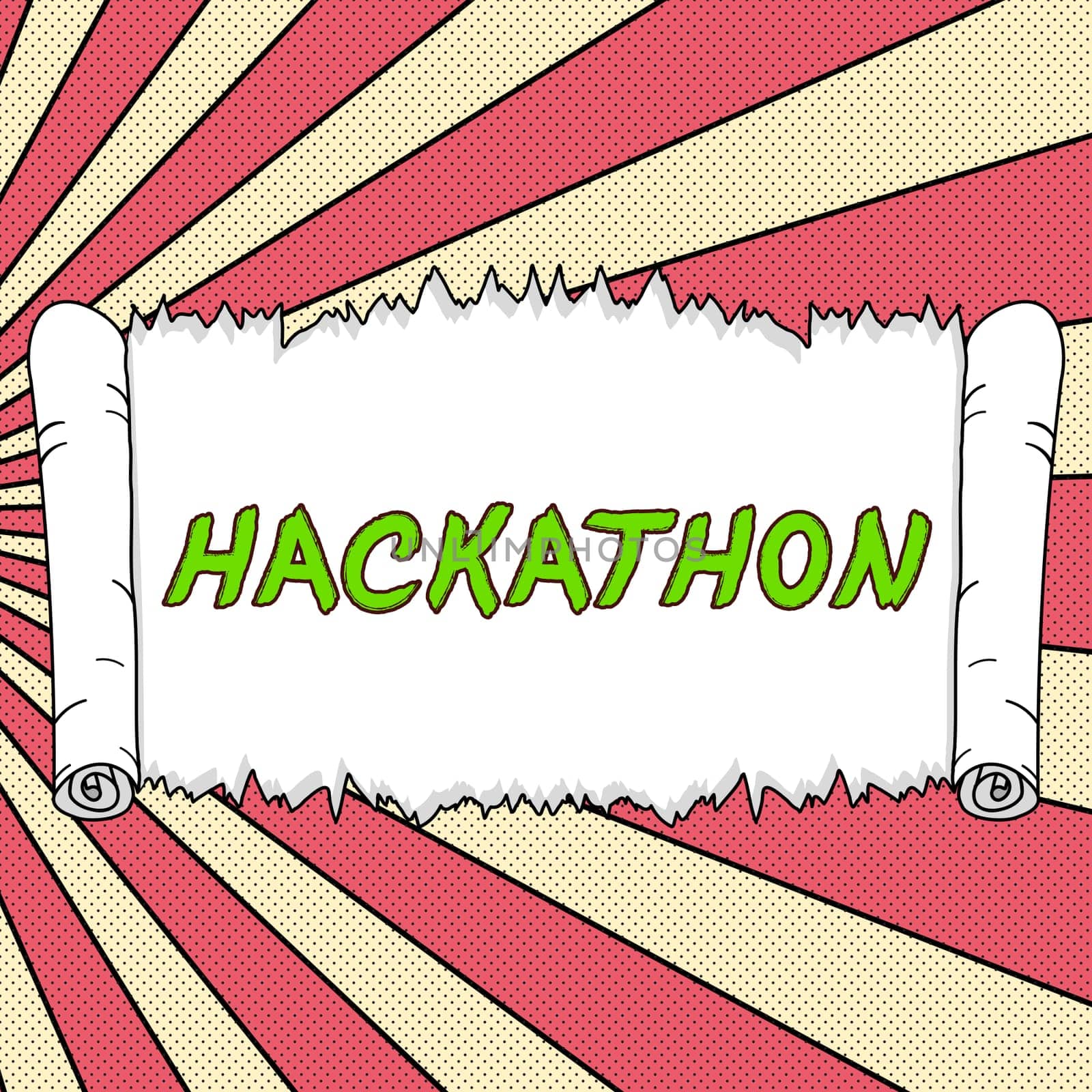 Text sign showing Hackathon, Conceptual photo event where large number of people engage in programming