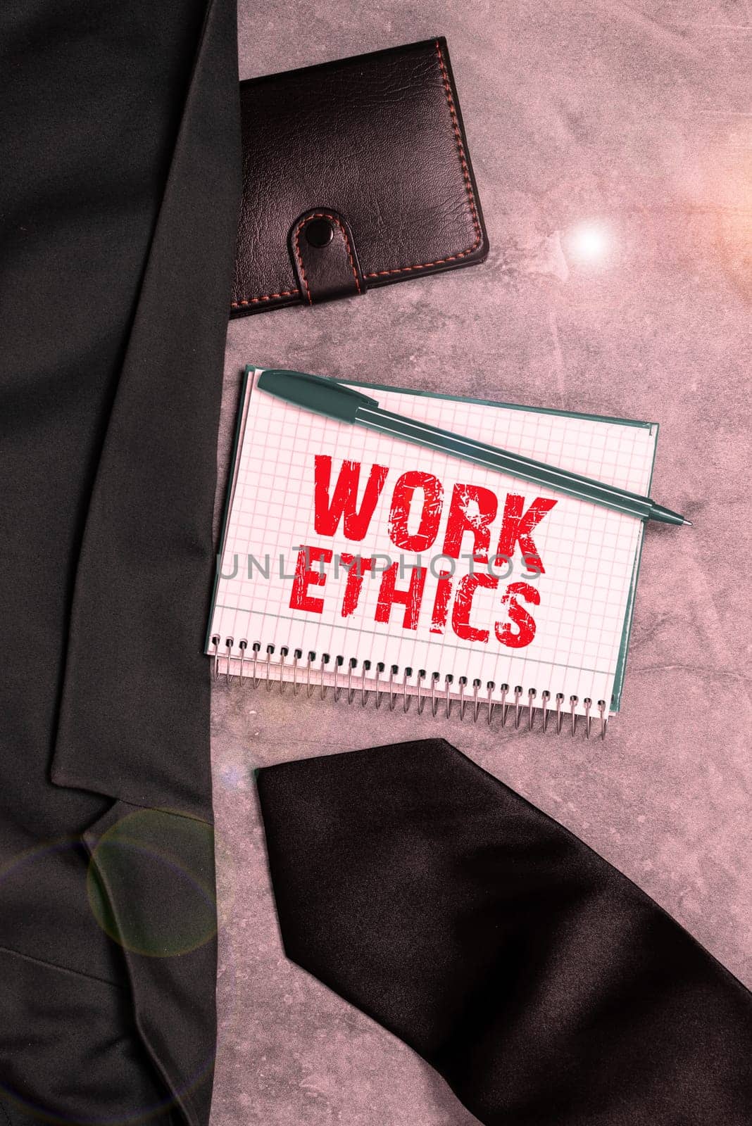 Inspiration showing sign Work Ethics, Business overview A set of values centered on the importance of doing work
