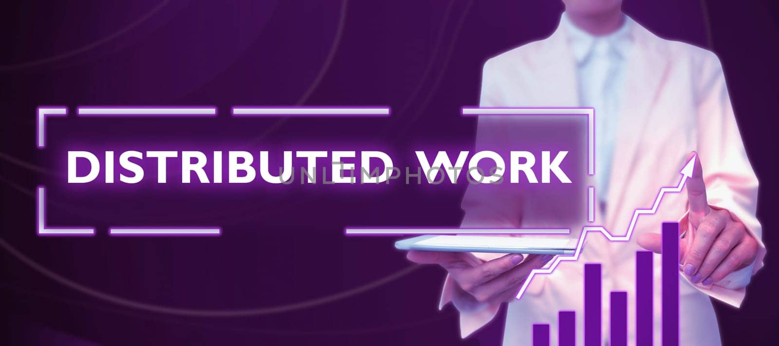 Inspiration showing sign Distributed Work, Word Written on practiced by enterprises using network facilities