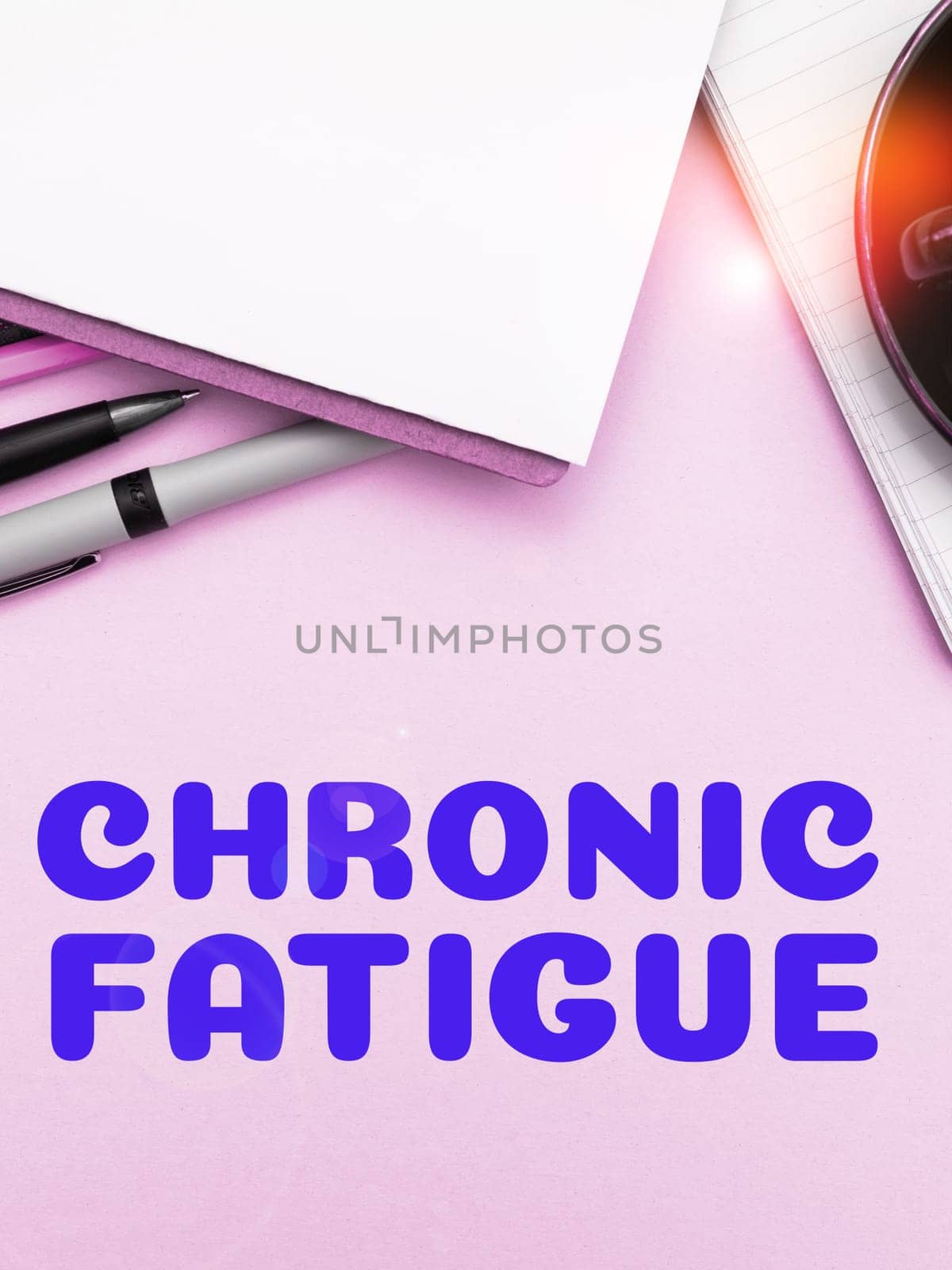 Text sign showing Chronic Fatigue, Business concept A disease or condition that lasts for longer time