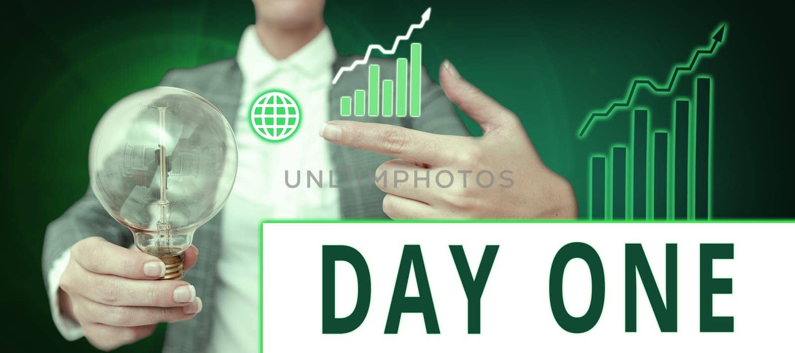Inspiration showing sign Day One, Conceptual photo Start moment First step Beginning of schedule program event