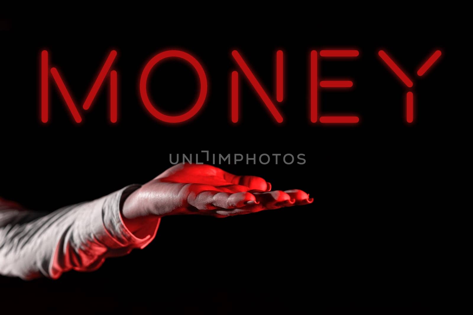 Text caption presenting Money, Business showcase a current medium of exchange in the form of coins and banknotes