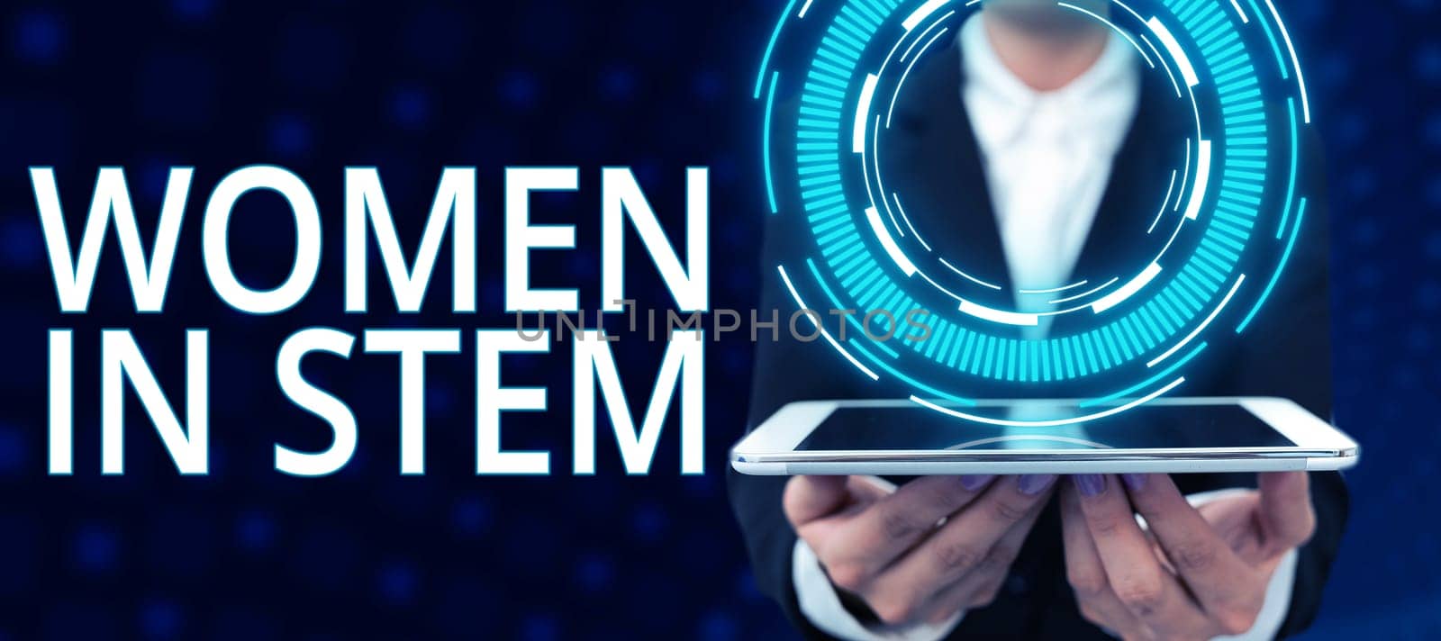 Conceptual display Women In Stem, Internet Concept Science Technology Engineering Mathematics Scientist Research