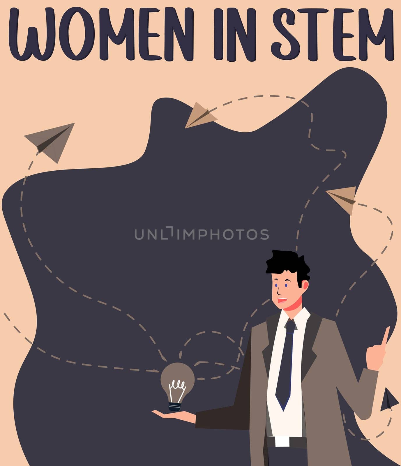 Hand writing sign Women In Stem, Conceptual photo Science Technology Engineering Mathematics Scientist Research