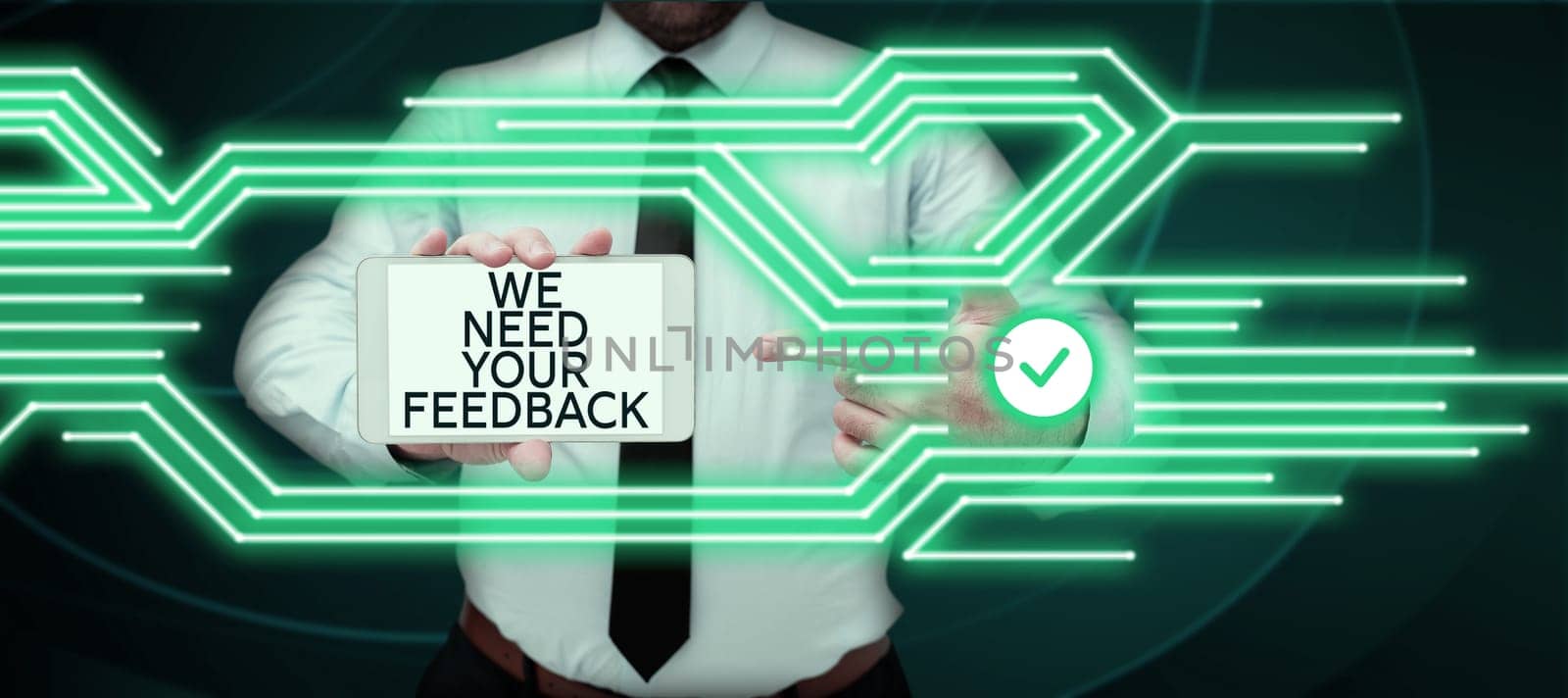 Inspiration showing sign We Need Your Feedback, Concept meaning Give us your review thoughts comments what to improve