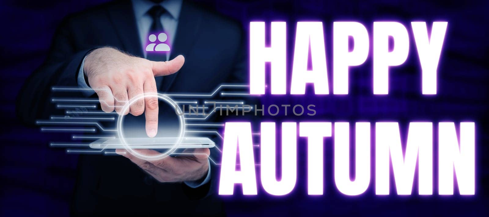 Handwriting text Happy Autumn, Word Written on Annual Special Milestone Commemoration
