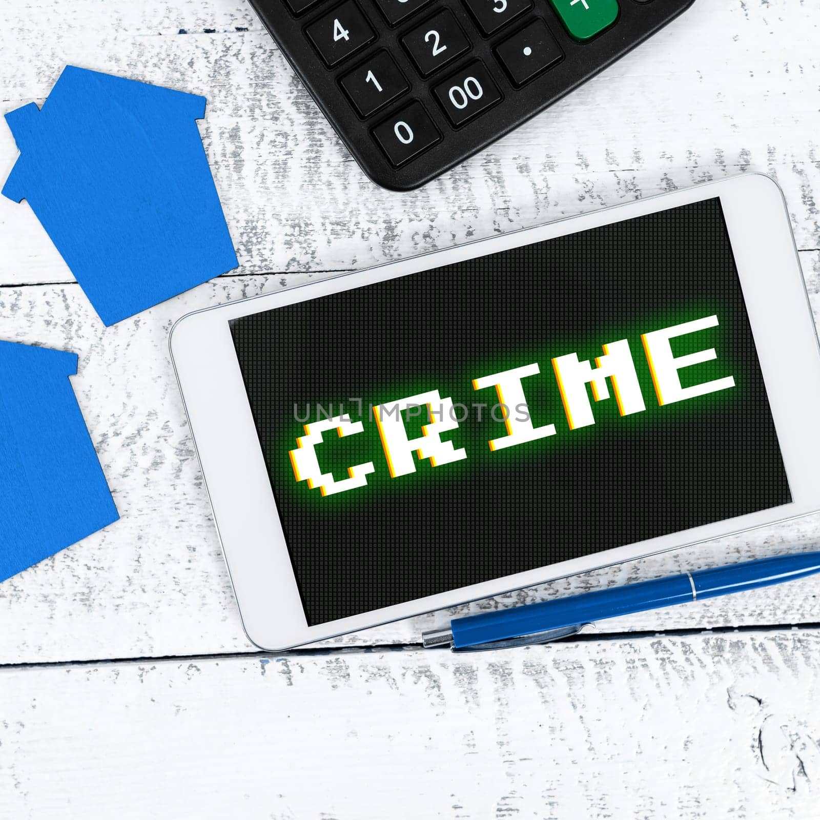 Text showing inspiration Crime, Internet Concept Federal Offense actions Illegal Activities punishable by Law