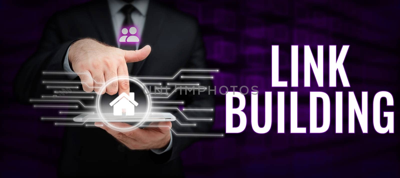 Sign displaying Link Building, Business idea SEO Term Exchange Links Acquire Hyperlinks Indexed