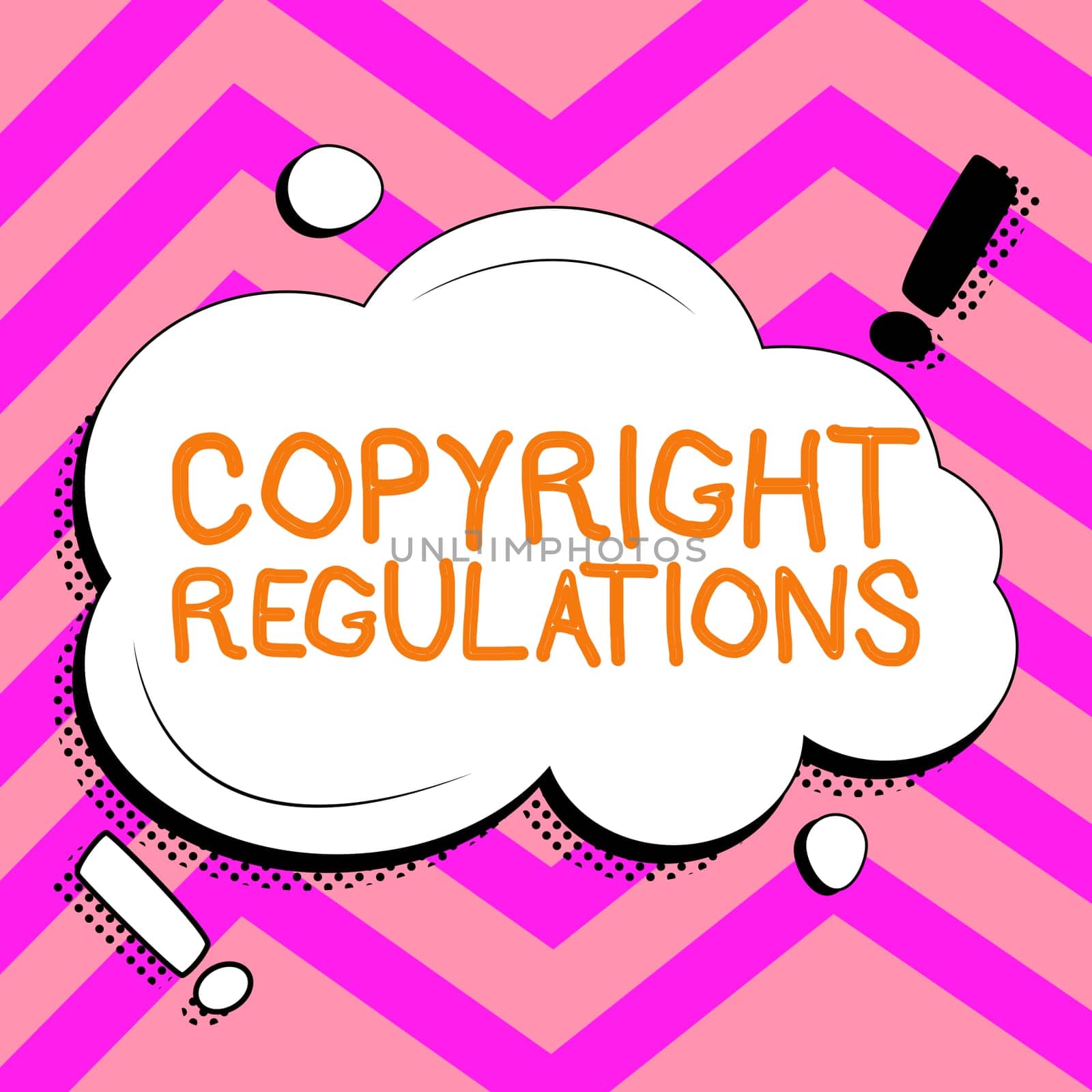 Inspiration showing sign Copyright Regulations, Business concept body of law that governs the original works of authorship
