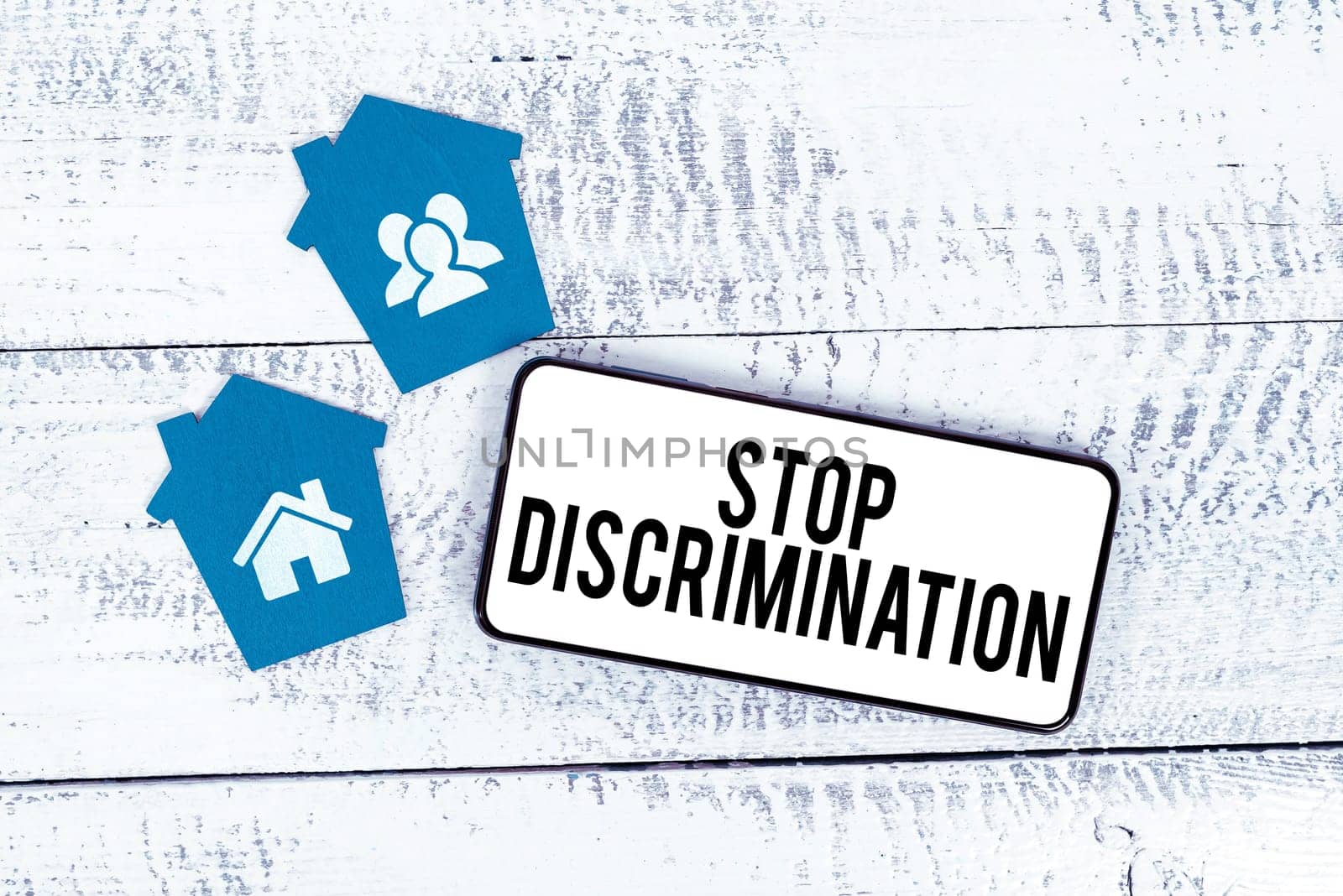Text showing inspiration Stop Discrimination, Word for Prevent Illegal excavation quarry Environment Conservation