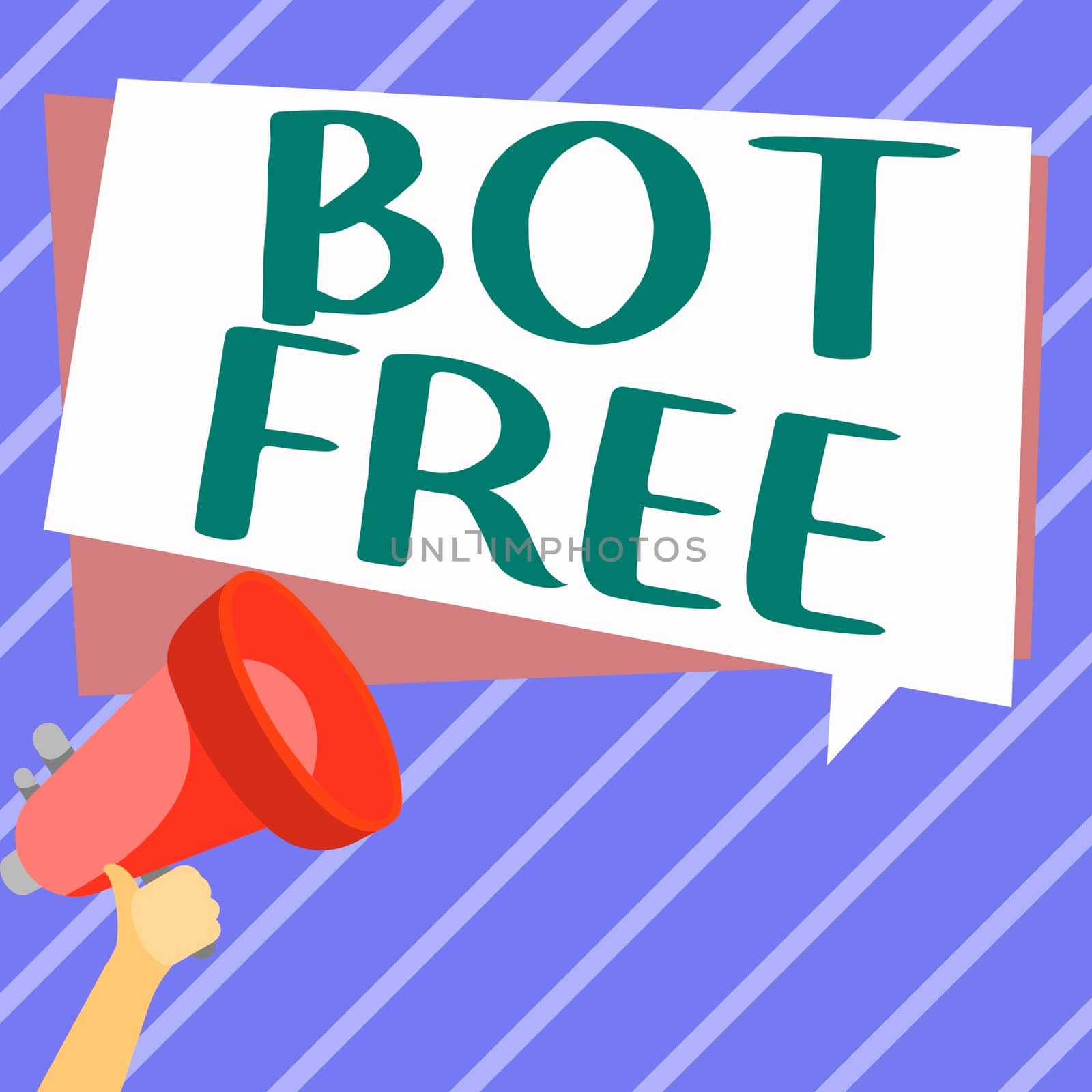 Inspiration showing sign Bot Free, Internet Concept a computer program that works automatically Internet robots