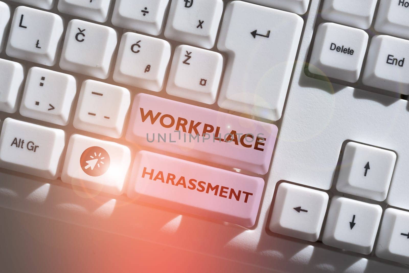 Writing displaying text Workplace Harassment, Business overview Different race gender age sexual orientation of workers