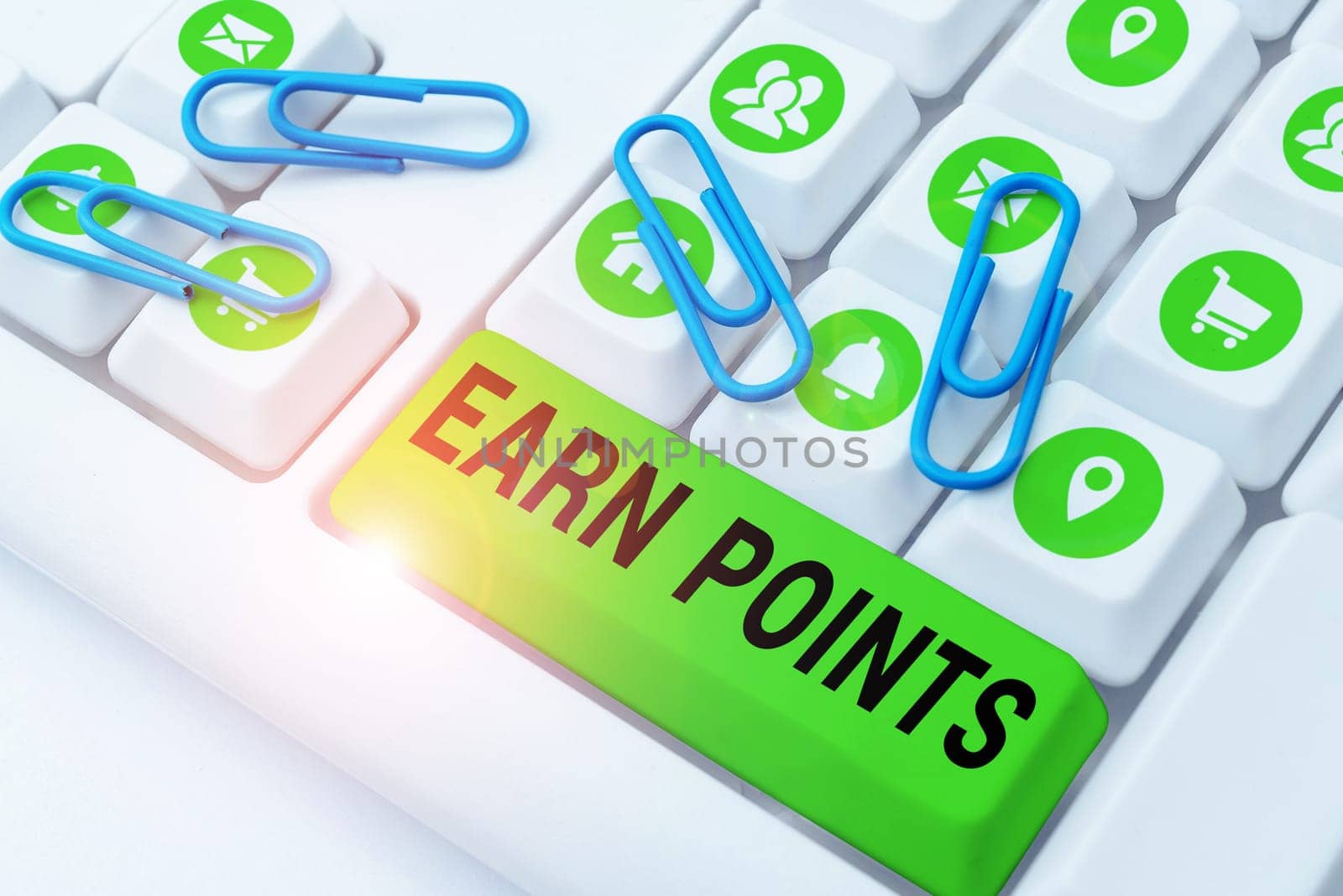 Conceptual caption Earn Points, Concept meaning to get praise or approval for something you have done or buy