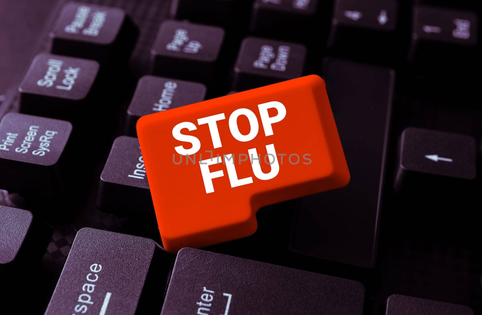 Handwriting text Stop Flu, Concept meaning Treat the contagious respiratory illness caused by influenza virus