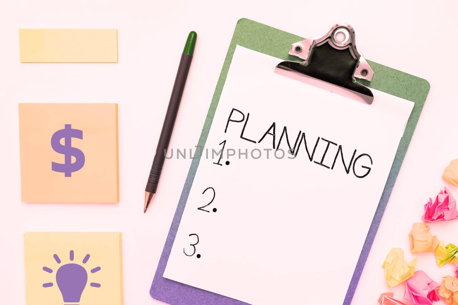 Handwriting text Planning, Concept meaning process of thinking about the activities required to achieve a goal