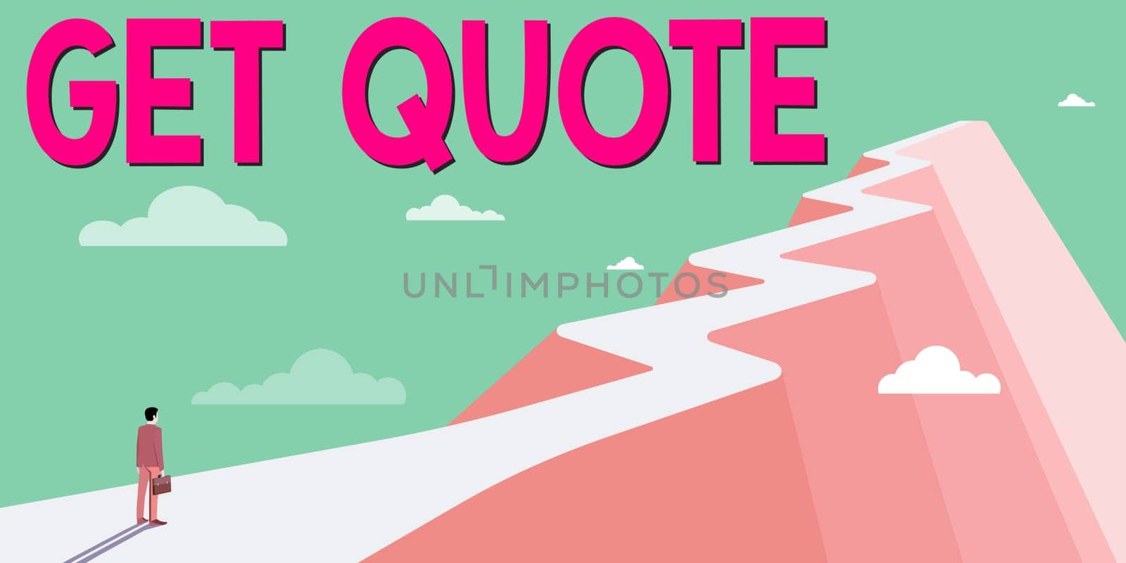 Text showing inspiration Get Quote, Word Written on the most recent price to which a buyer and seller agreed