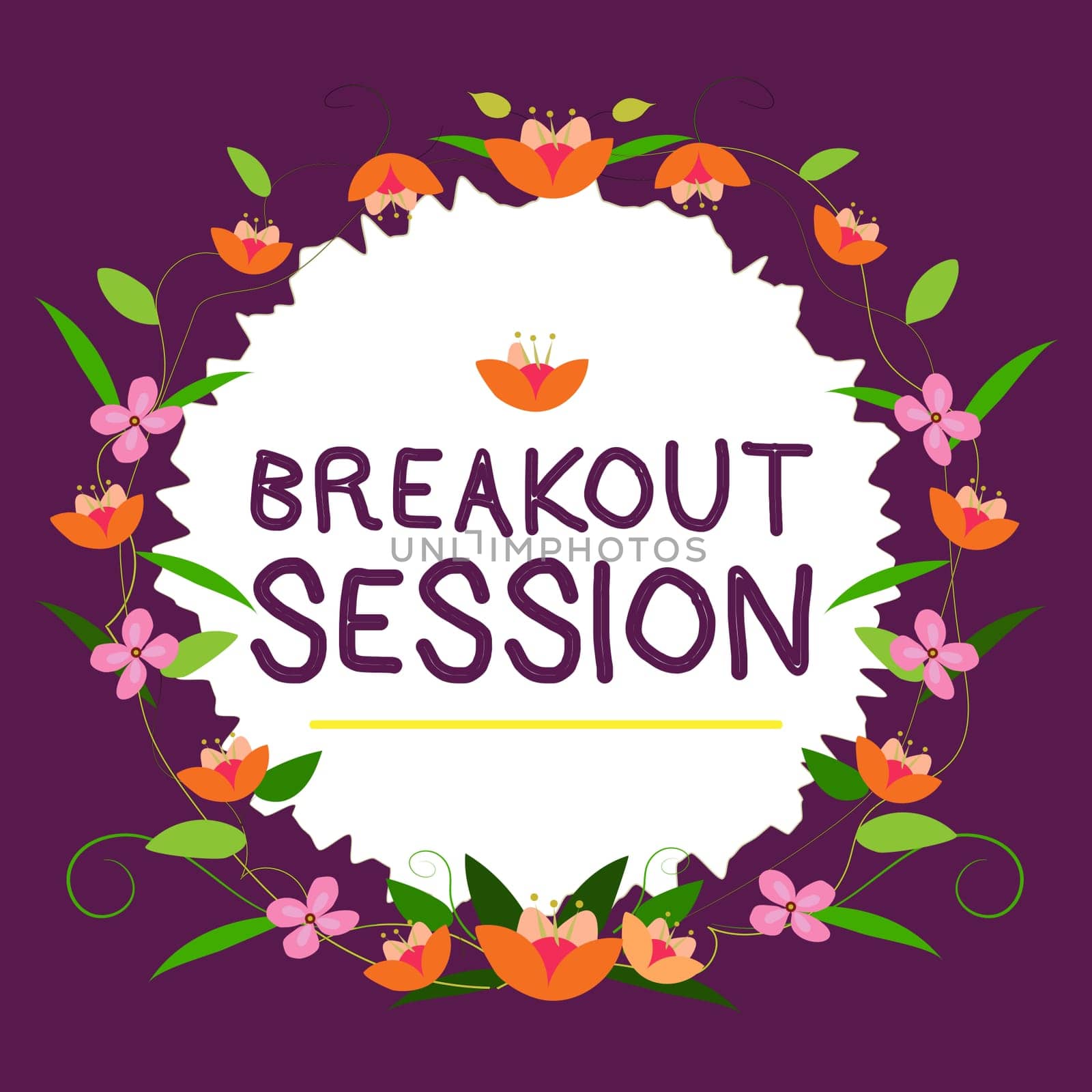 Inspiration showing sign Breakout Session, Internet Concept workshop discussion or presentation on specific topic