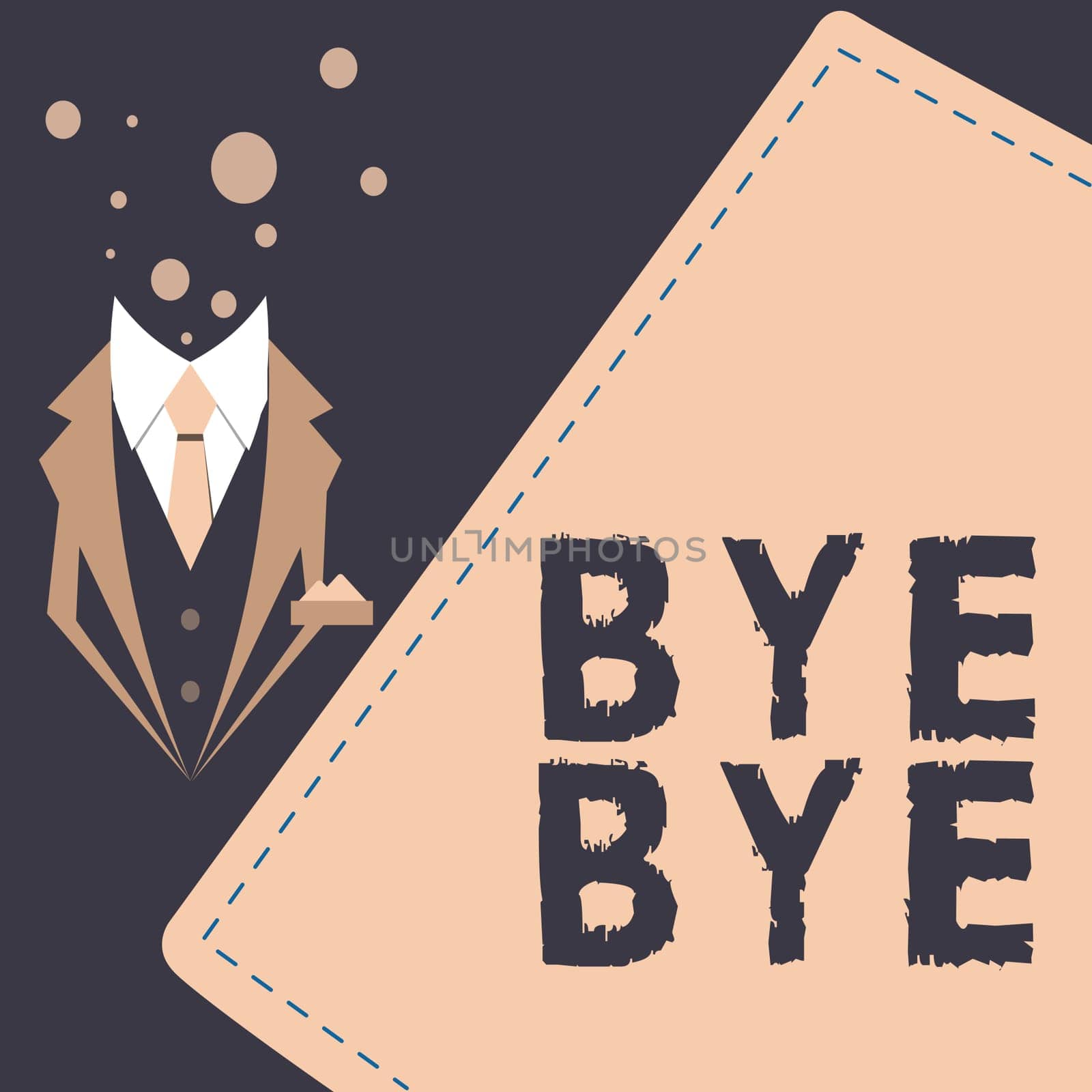 Text sign showing Bye Bye, Concept meaning Greeting for leaving Farewell See you soon Separation salute