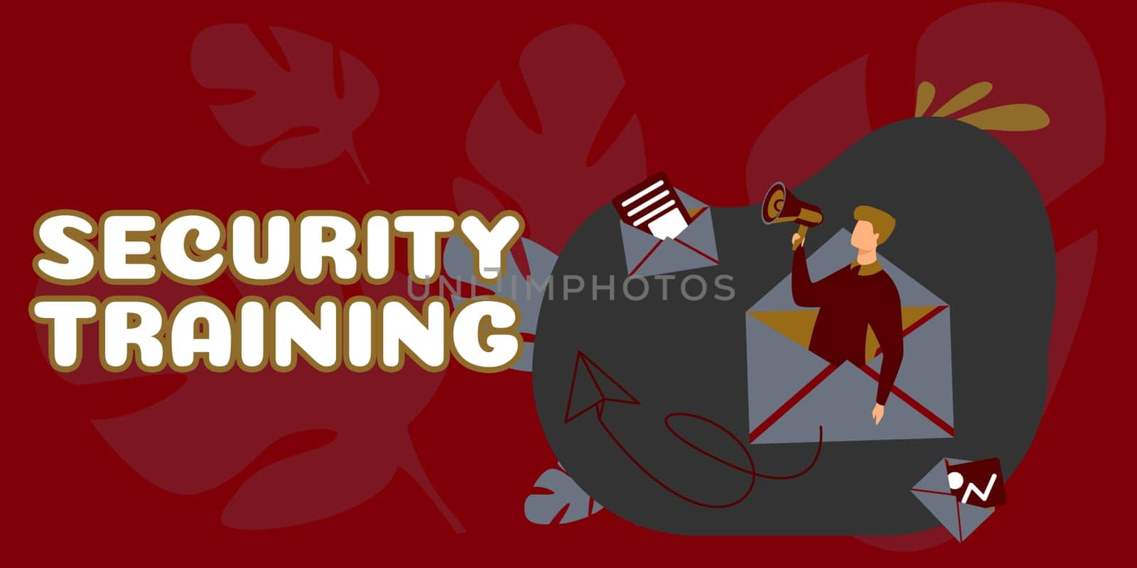 Hand writing sign Security Training, Word Written on providing security awareness training for end users