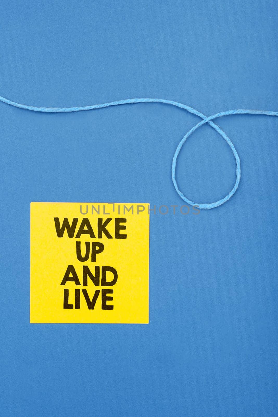 Inspiration showing sign Wake Up And Live, Word Written on Motivation inspiration encouragement for being great