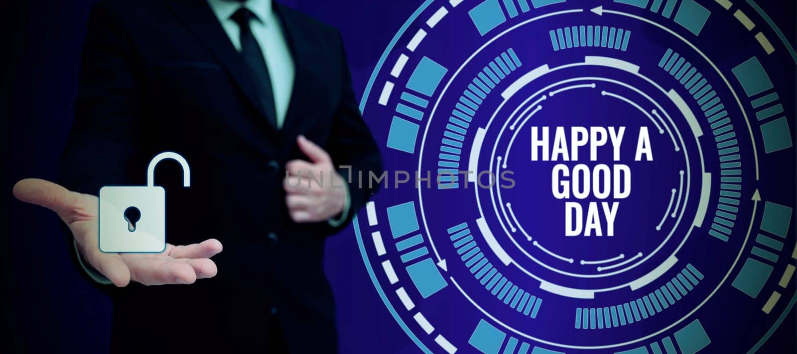 Inspiration showing sign Happy A Good Day, Business concept Best wishes for you to have happy times today Motivation