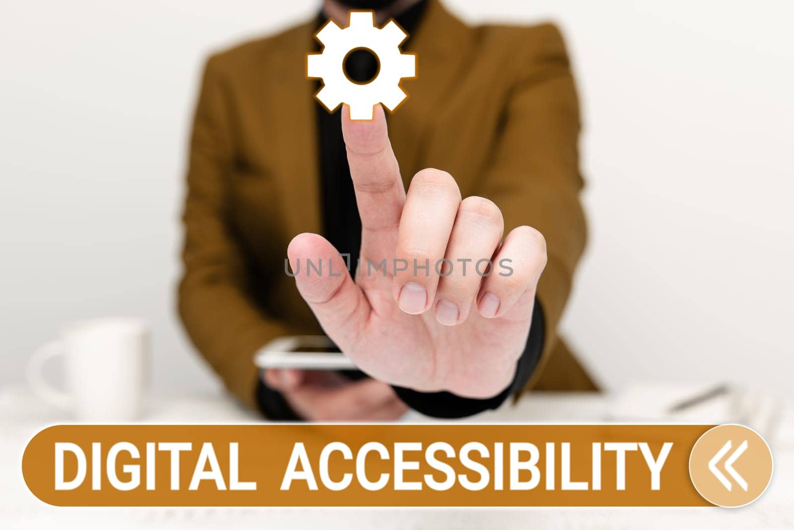 Writing displaying text Digital Accessibility, Word Written on electronic technology that generates stores and processes data