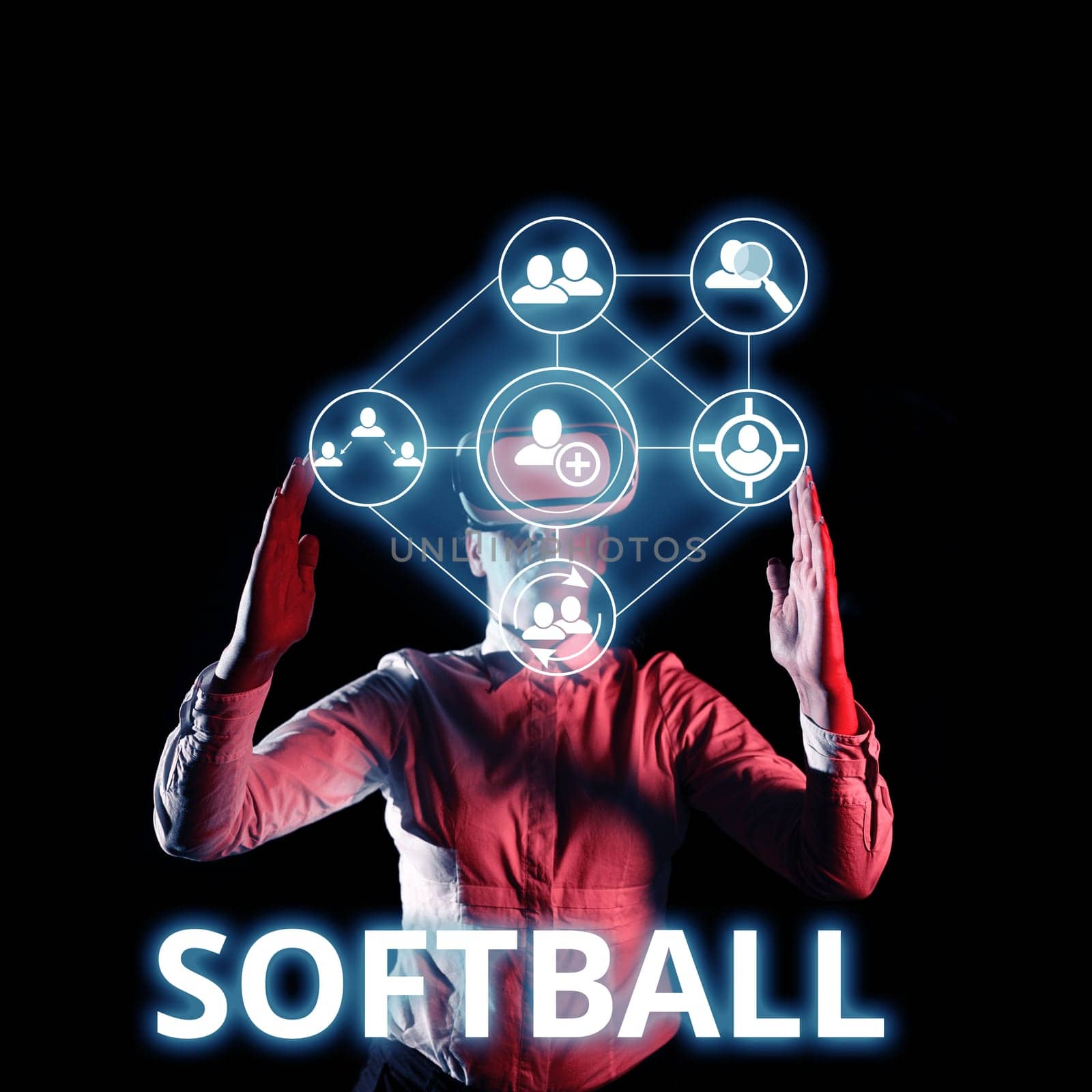 Hand writing sign Softball, Concept meaning a sport similar to baseball played with a ball and bat