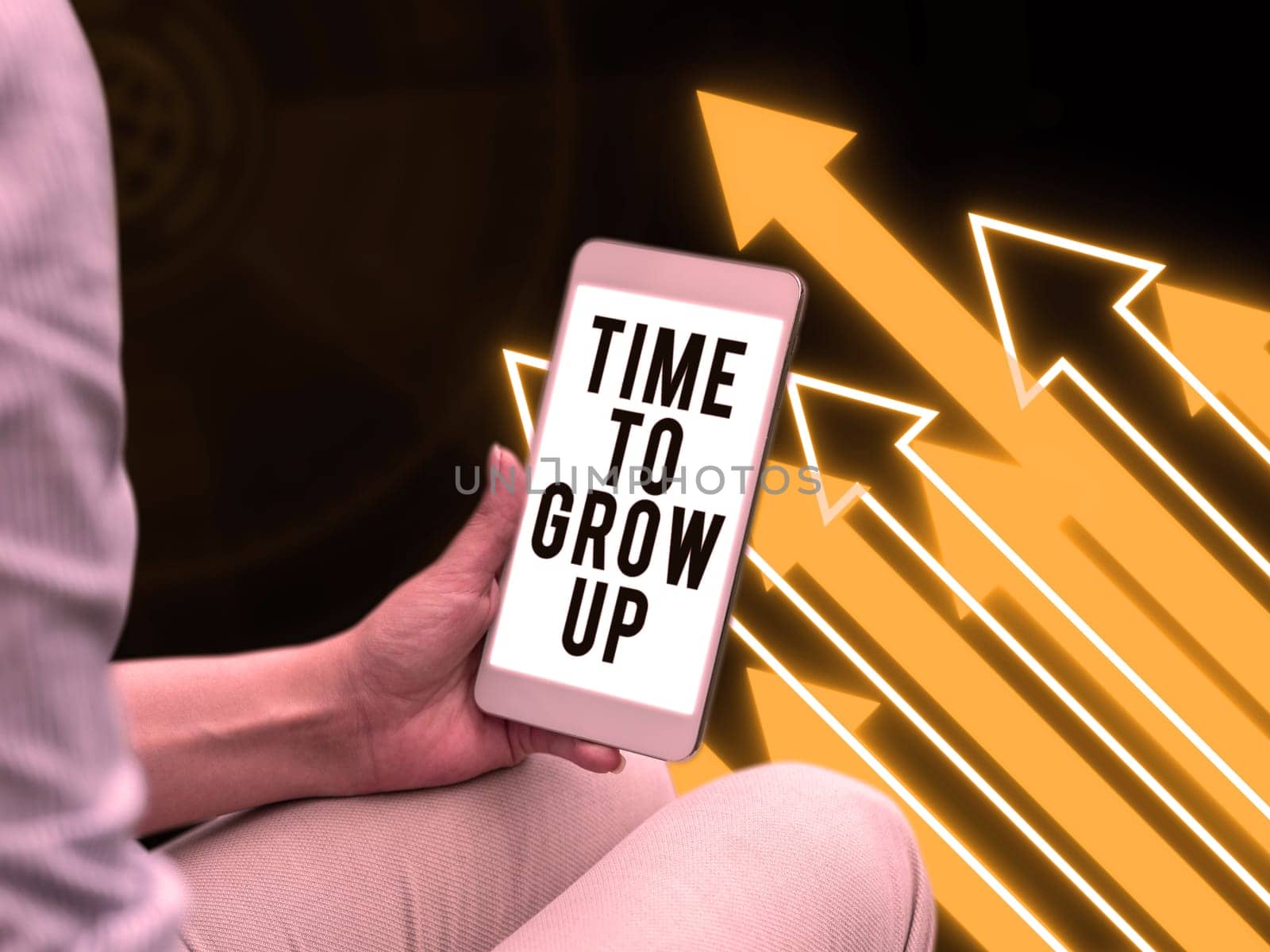 Conceptual display Time To Grow Up, Business overview knowing that you are mature person have responsibility