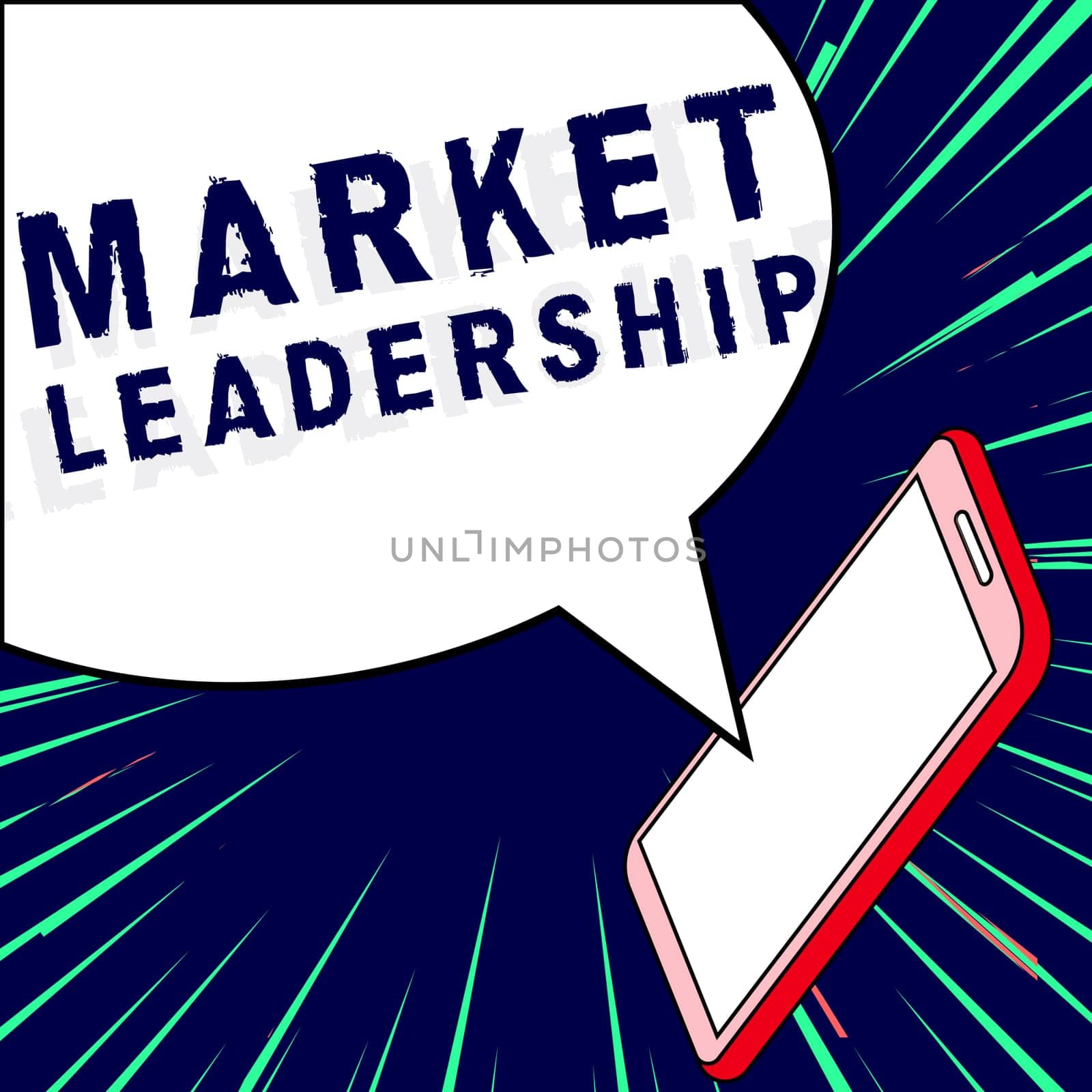 Sign displaying Market Leadership, Conceptual photo company selling the largest quantity of a particular product