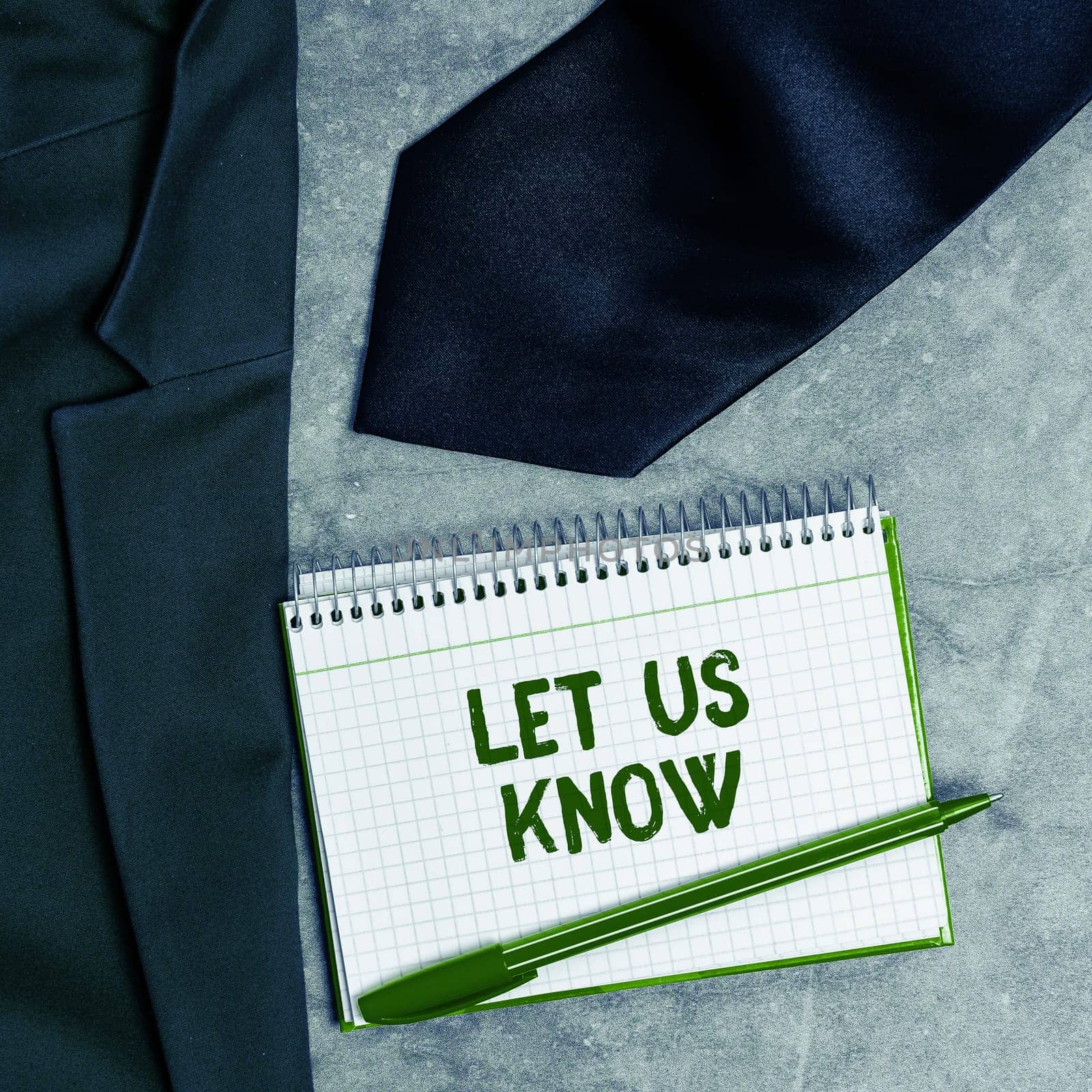 Writing displaying text Let Us Know, Conceptual photo to make or allow an individual impression of honest interest