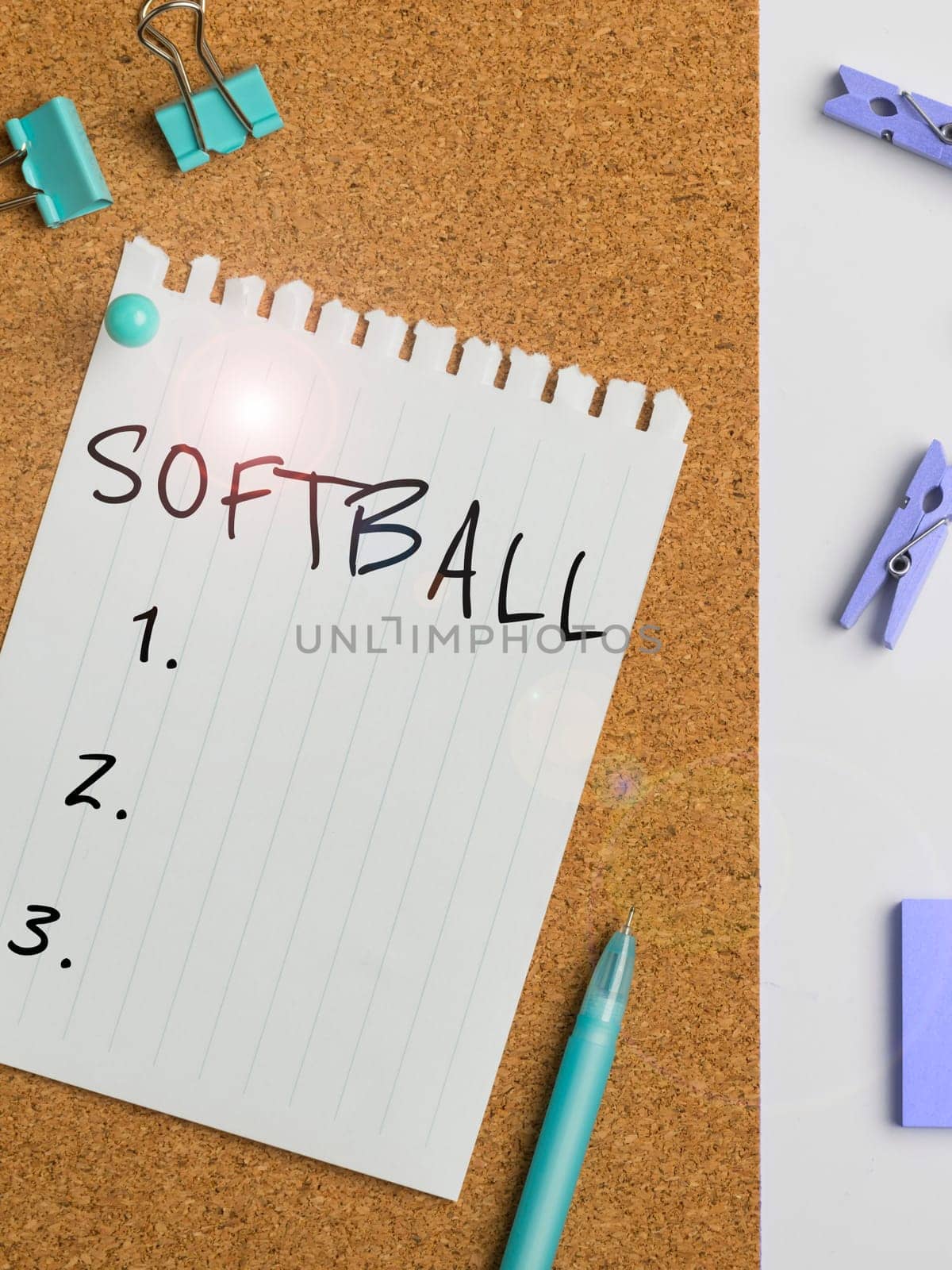 Text showing inspiration Softball, Business approach a sport similar to baseball played with a ball and bat