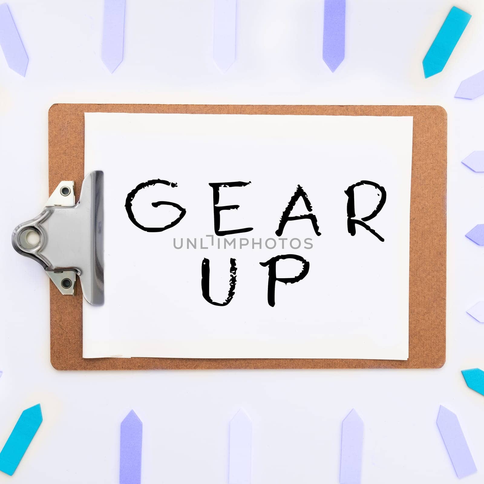 Text showing inspiration Gear Up, Business showcase Asking someone to put his clothes or suit on Getting ready fast
