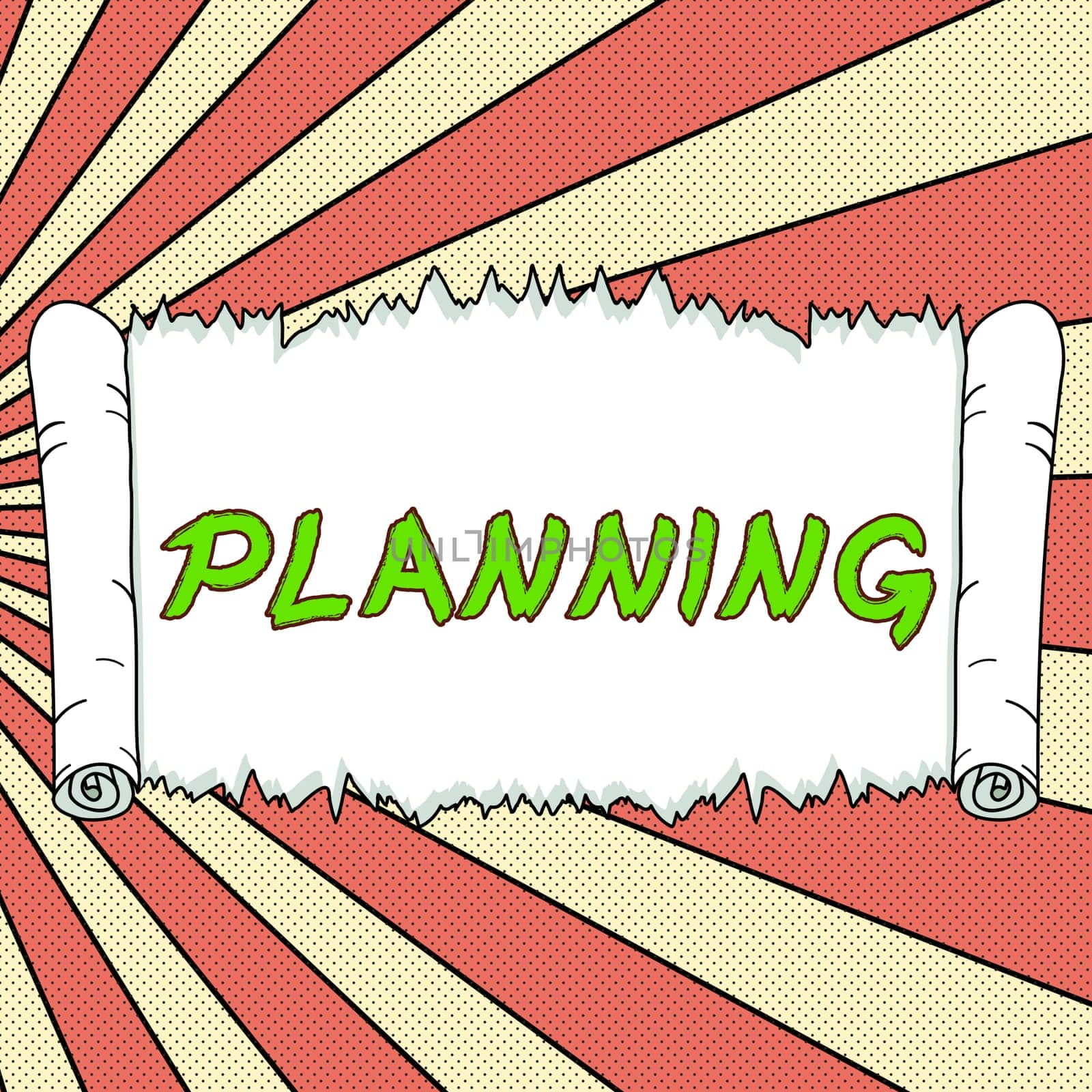 Text sign showing Planning, Business showcase process of thinking about the activities required to achieve a goal