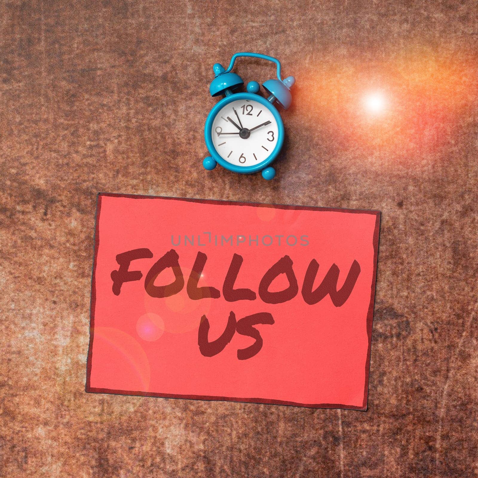 Text showing inspiration Follow Us, Internet Concept To invite a person or group to join his company and take rules