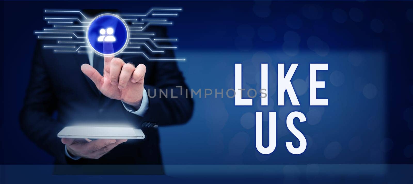 Handwriting text Like Us, Business approach Asking to follow on social media Feel attraction or pleasure