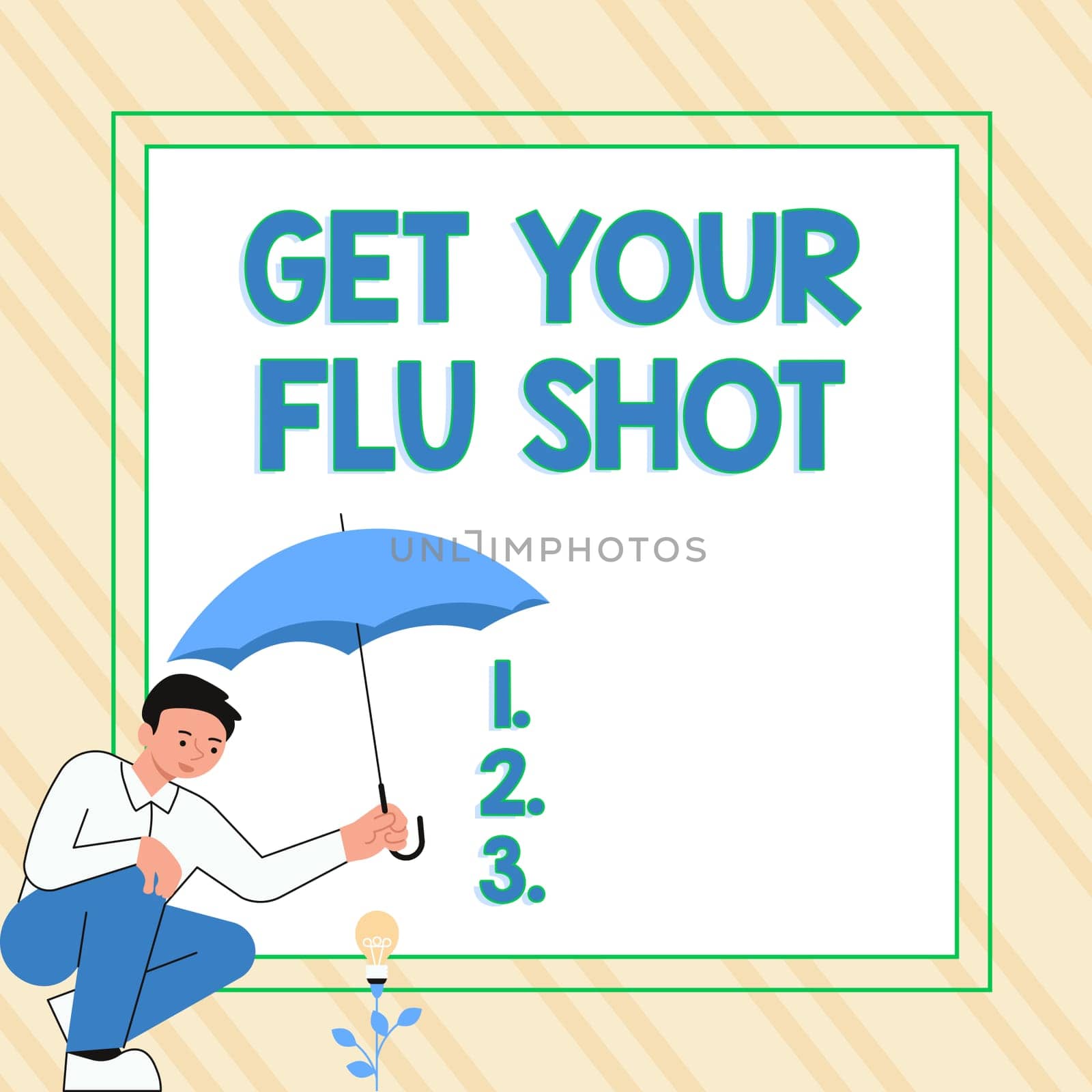 Hand writing sign Get Your Flu Shot, Concept meaning Acquire the vaccine to protect against influenza
