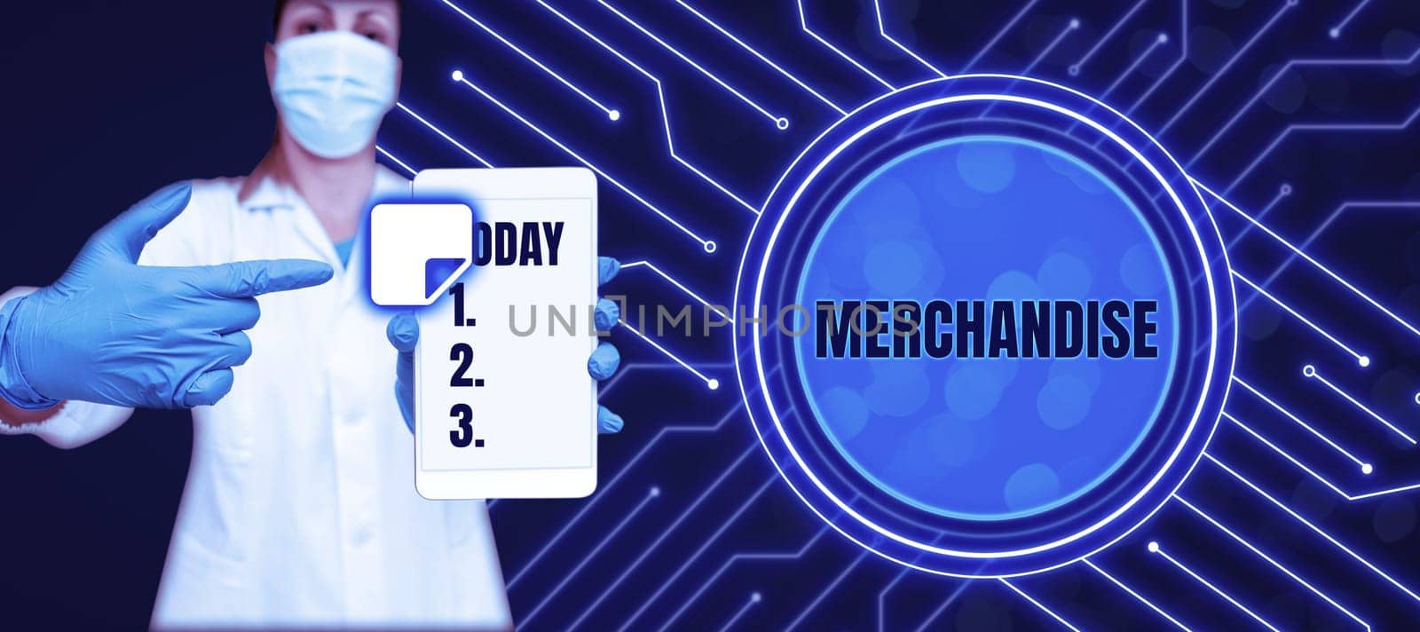 Conceptual display Merchandise, Business showcase the commodities or goods that are bought and sold in business