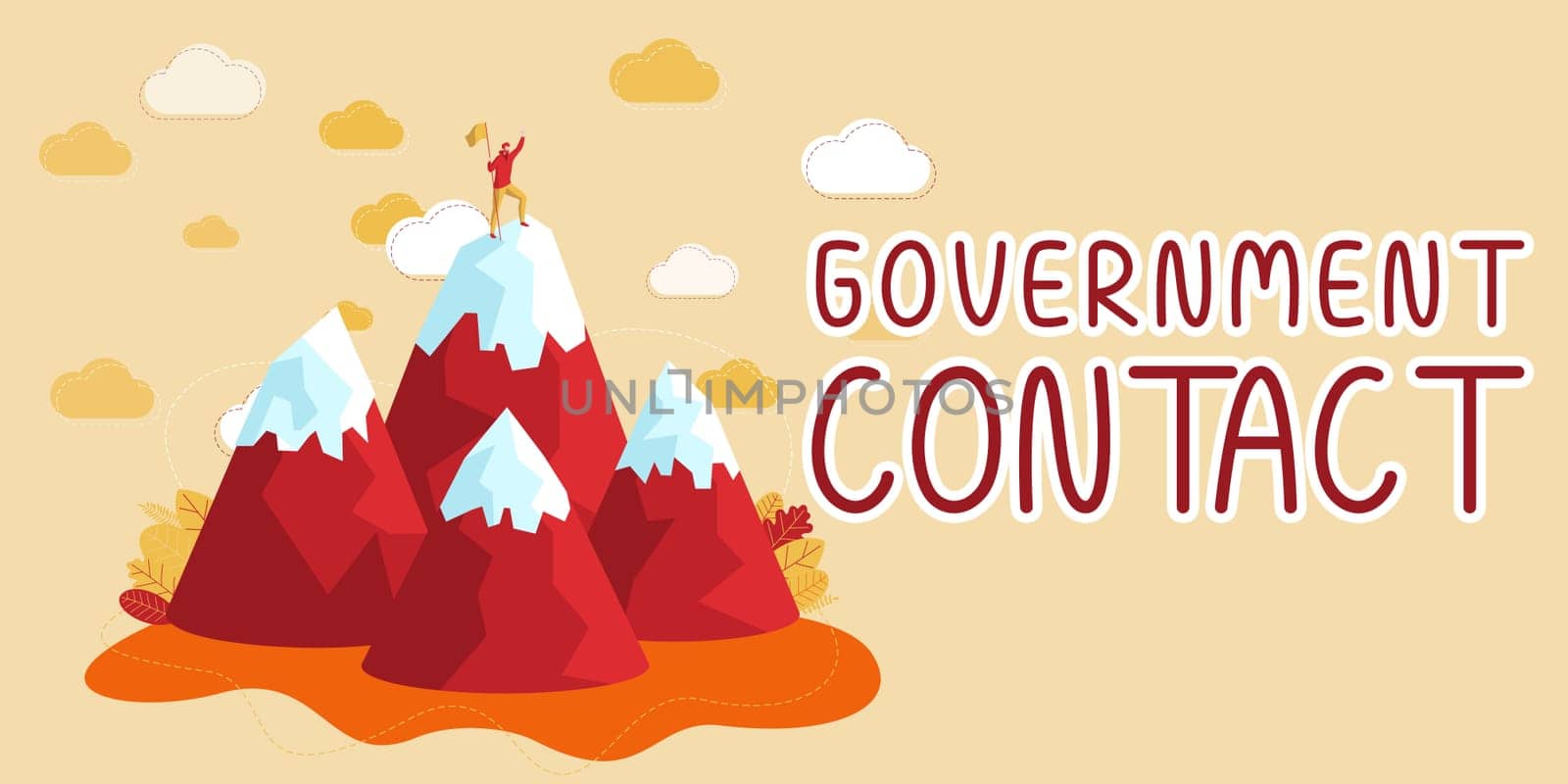 Hand writing sign Government Contact, Business concept debt security issued by a government to support spending