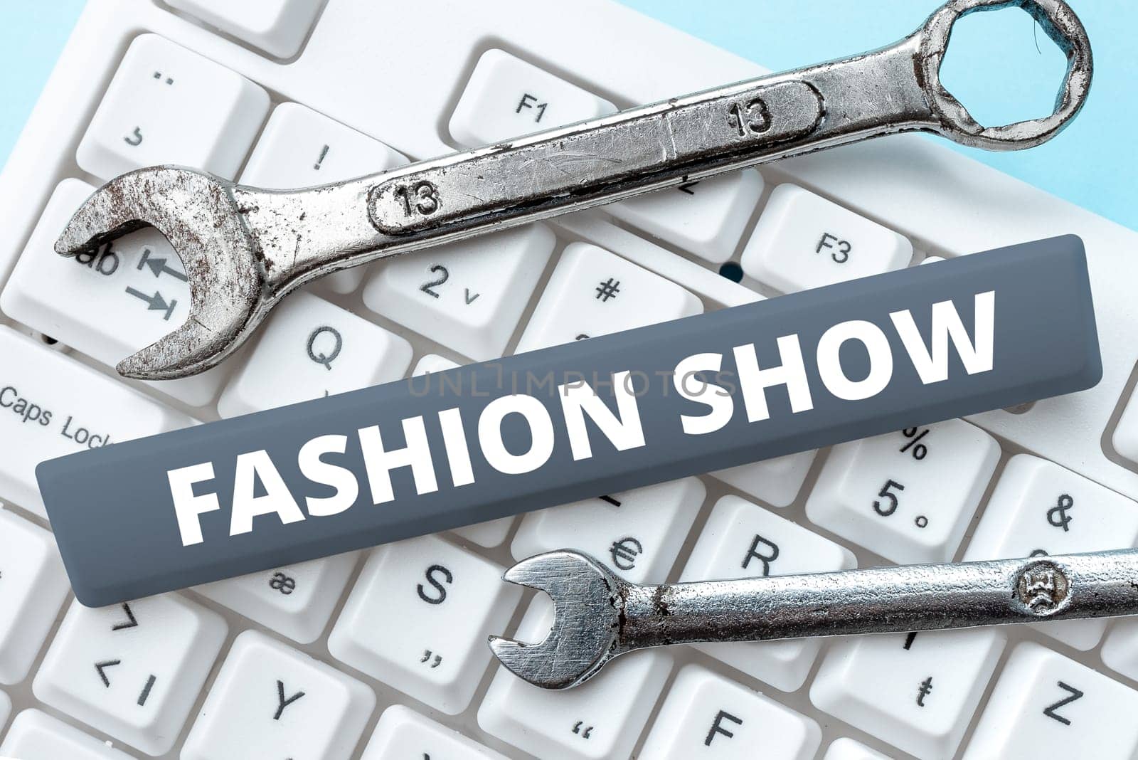 Text showing inspiration Fashion Show, Business idea exibition that involves styles of clothing and appearance