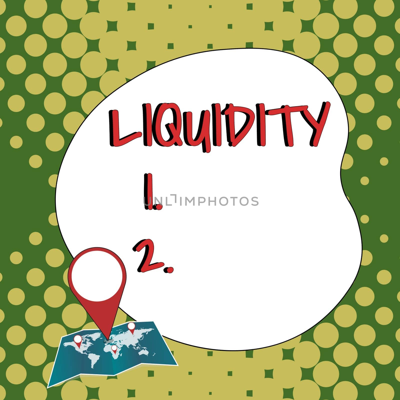 Sign displaying Liquidity, Business idea Cash and Bank Balances Market Liquidity Deferred Stock