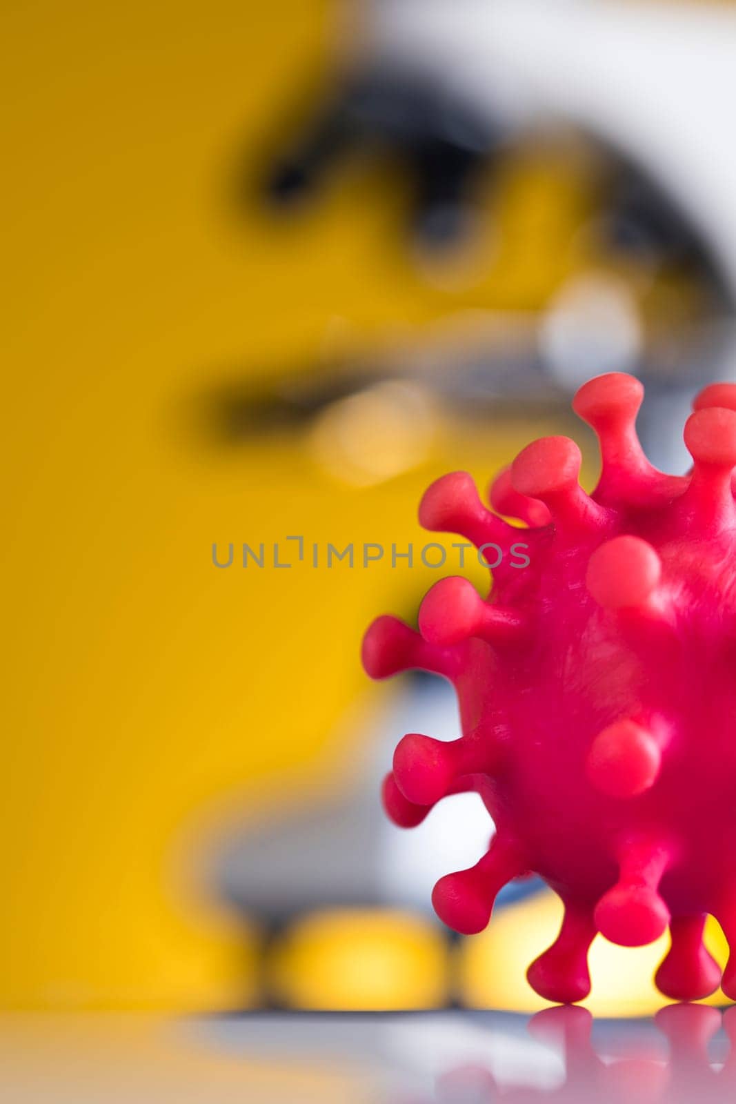 Virus close up, SARS, coronavirus pandemic background