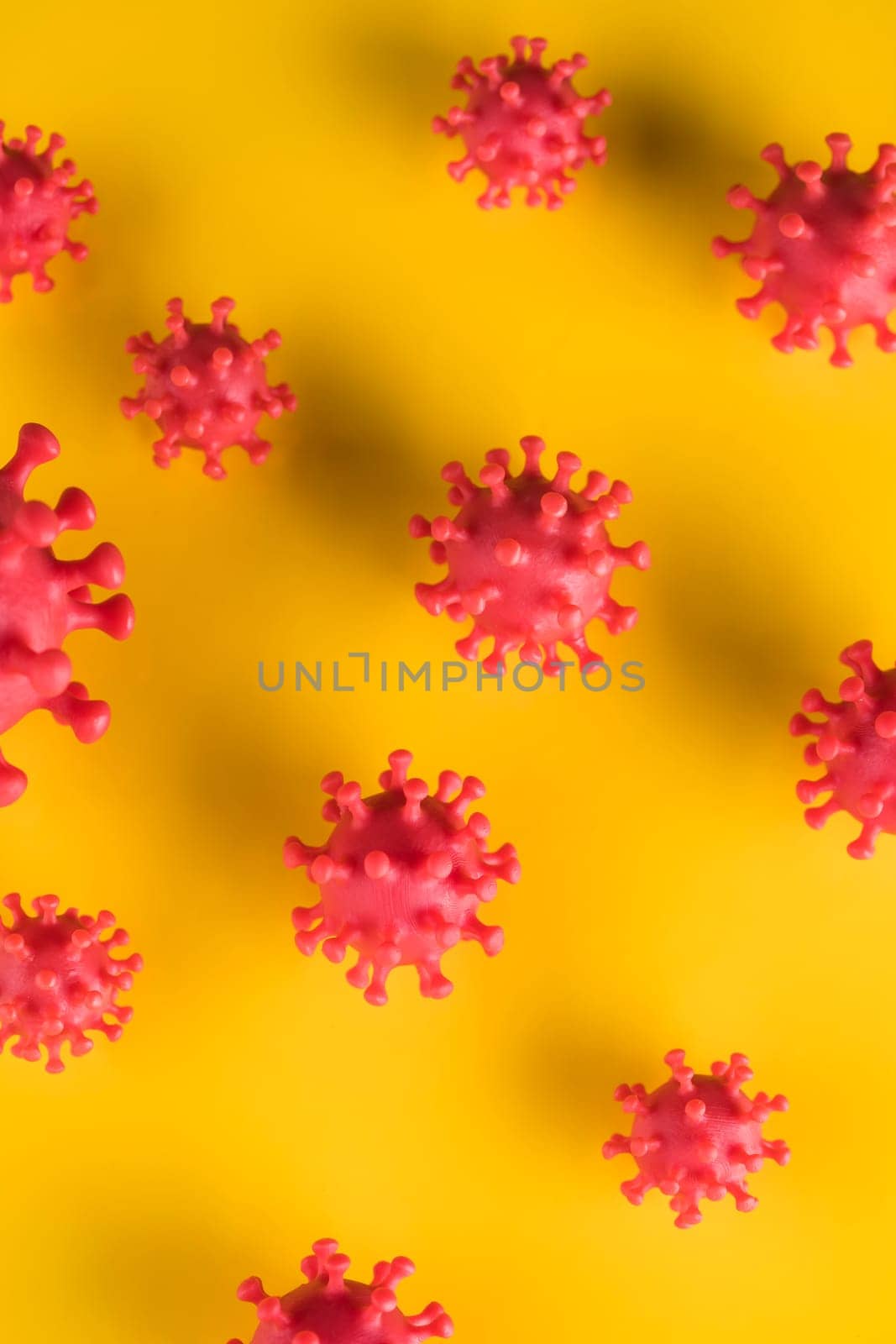 Virus cells in infected, Pandemic medical health