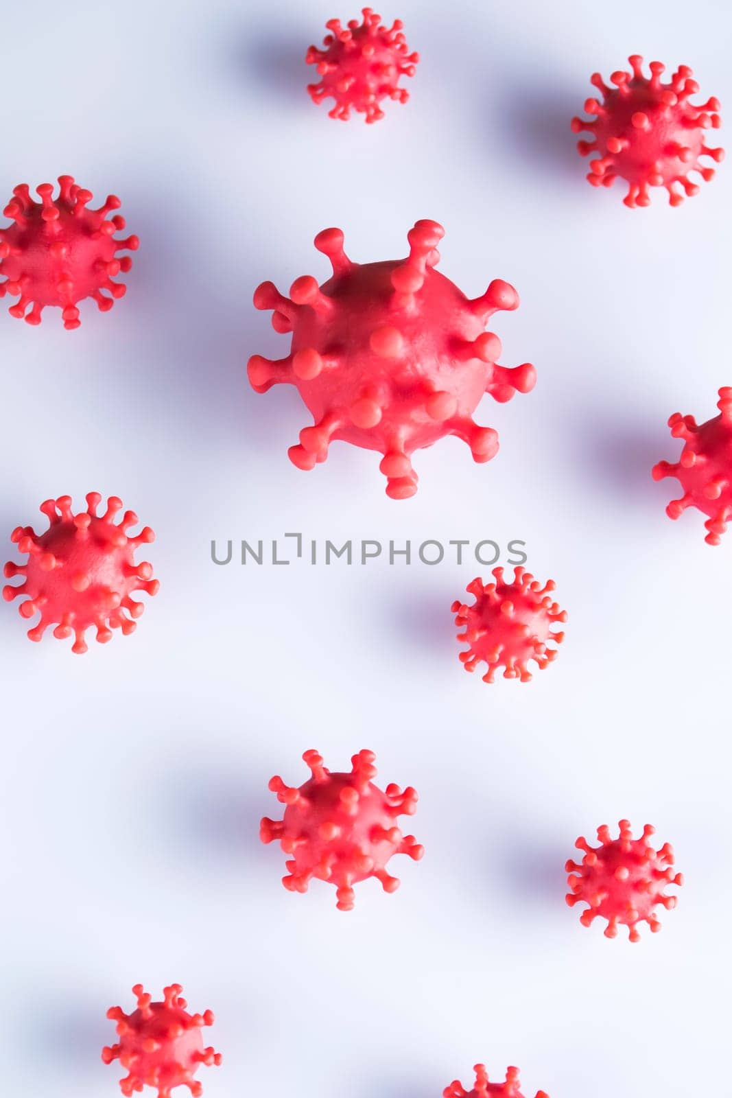 Virus cells, epidemic coronavirus background